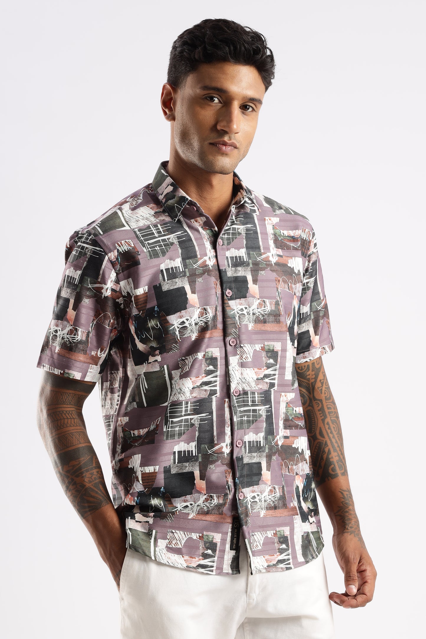 Multi Color Half Sleeve Korean Linen Shirt