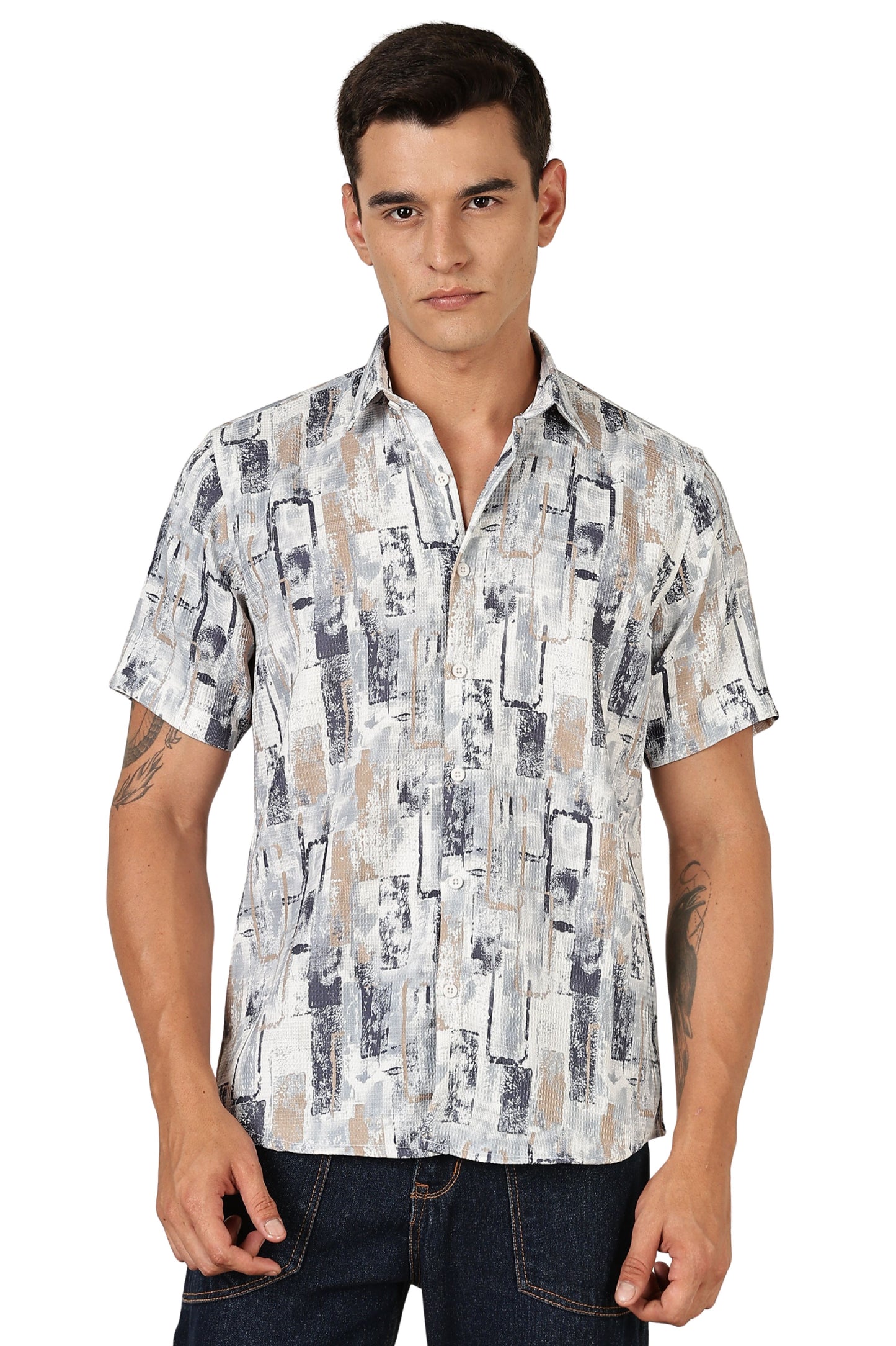 Multi Color Half Sleeve Korean Linen Shirt
