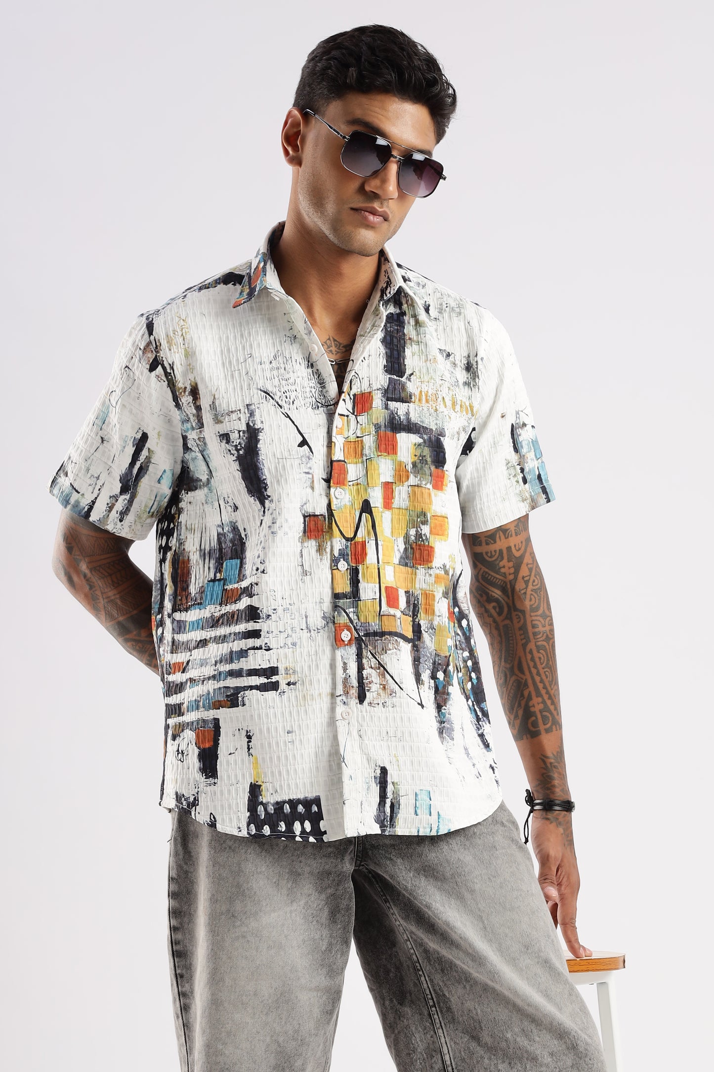 Multi Color Half Sleeve Korean Linen Shirt