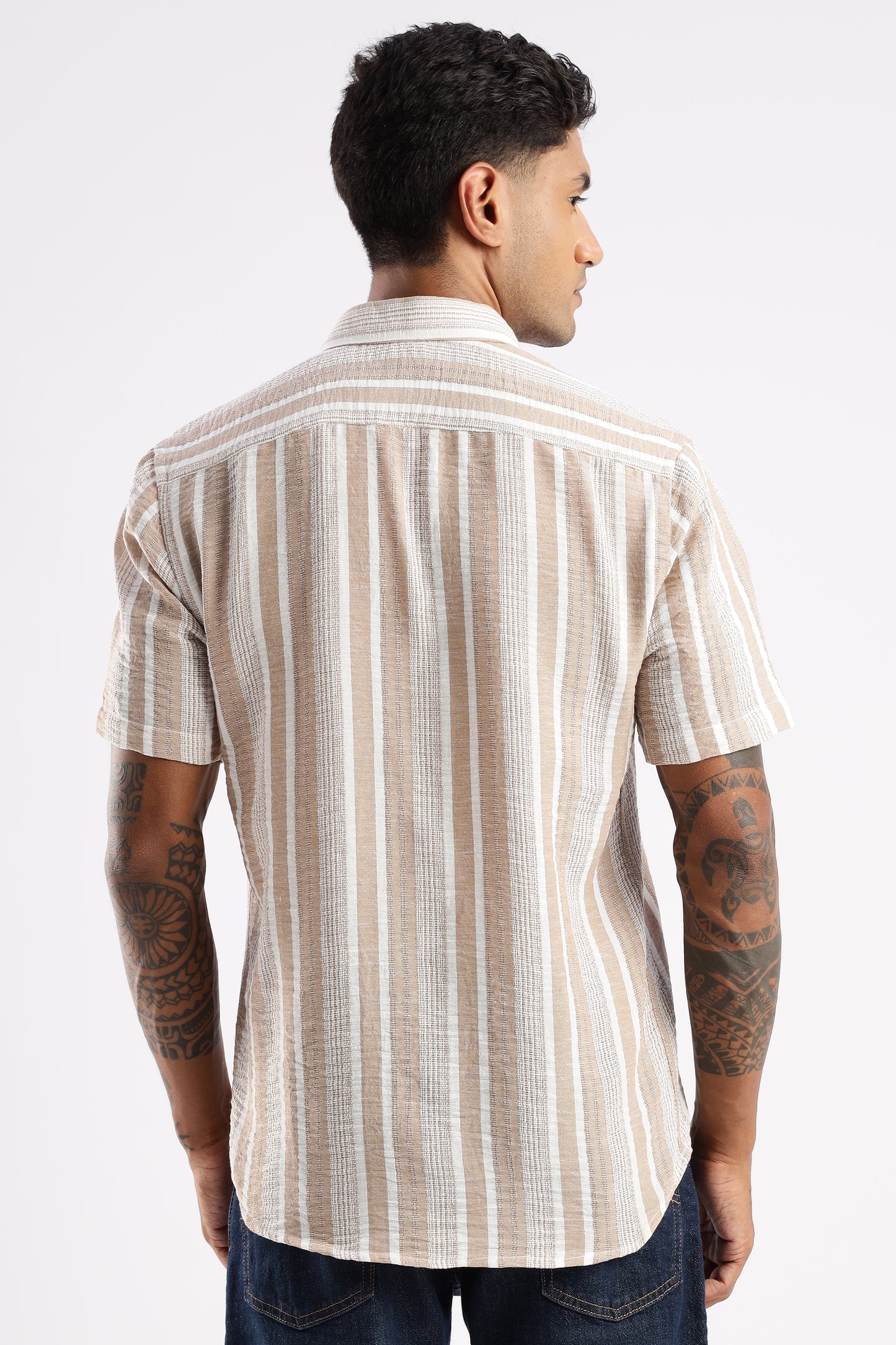 Multi Color Half Sleeve Korean Linen Shirt