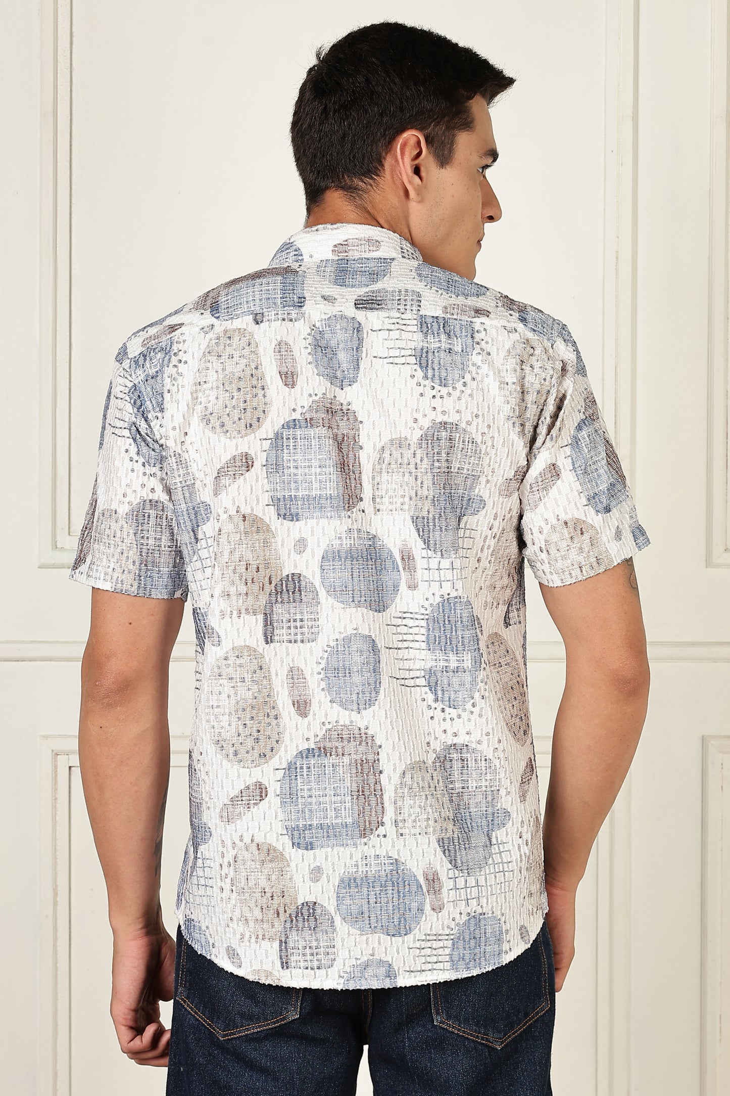 Multi Color Half Sleeve Korean Linen Shirt
