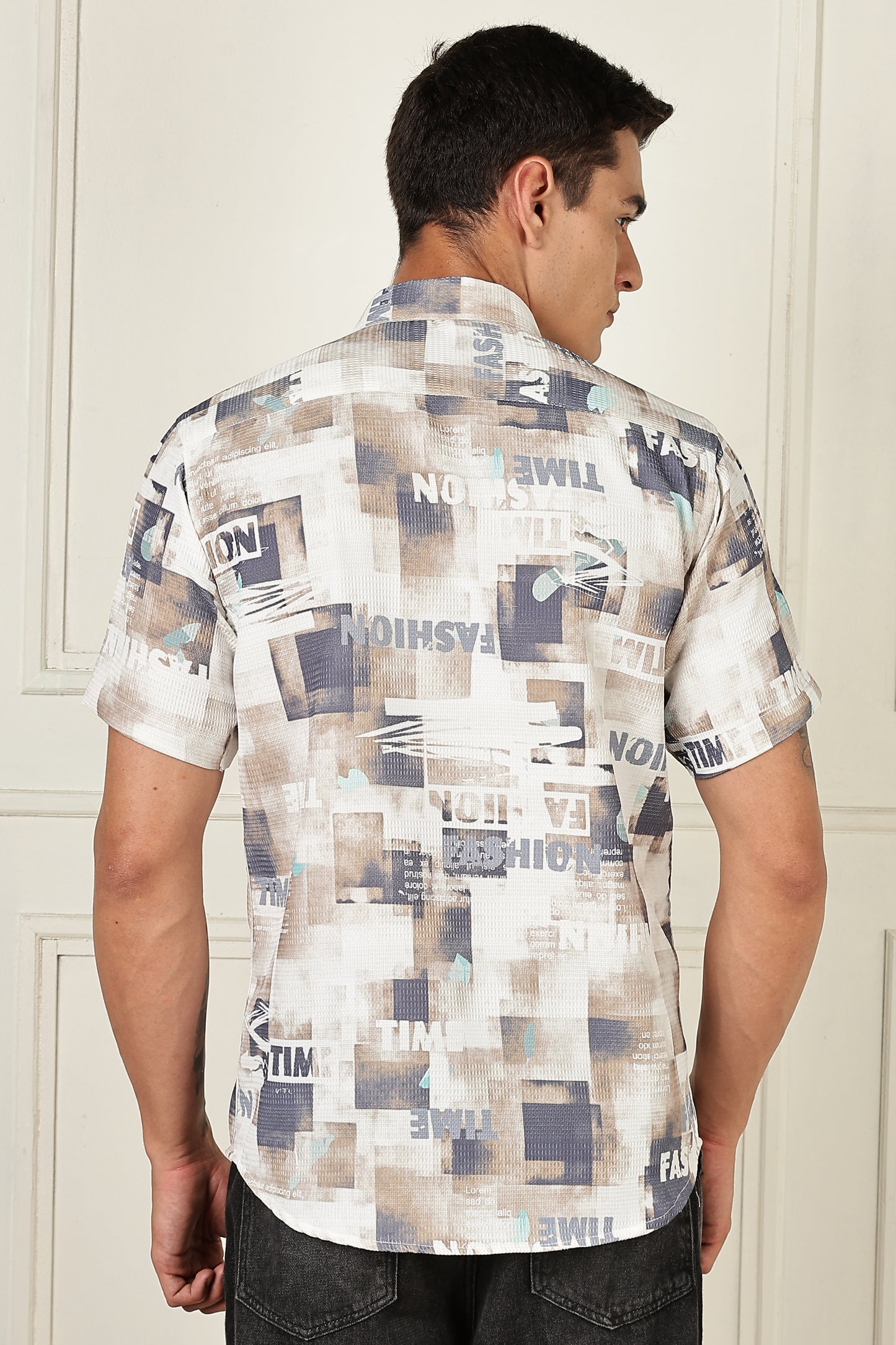 Multi Color Half Sleeve Korean Linen Shirt