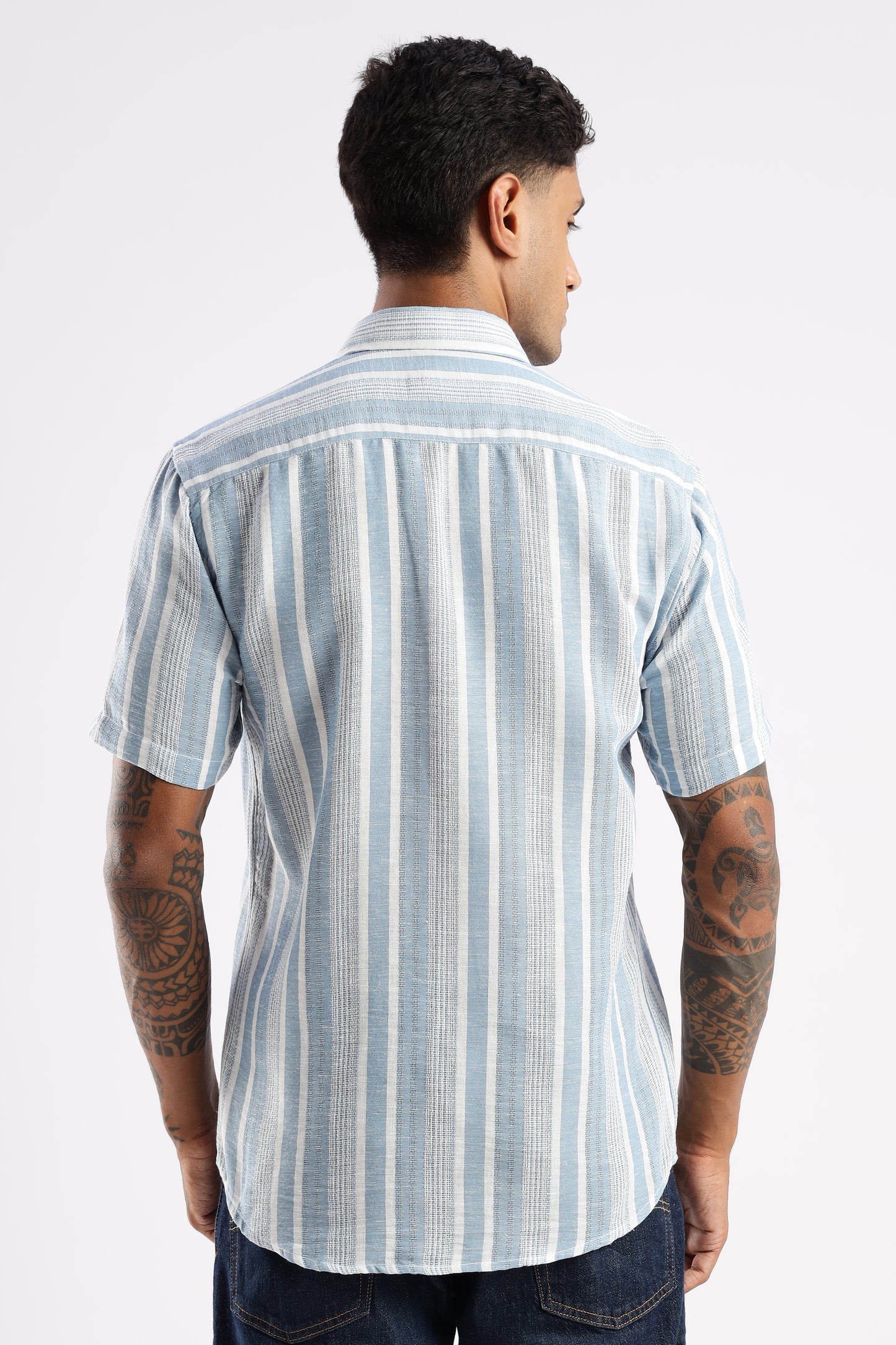 Multi Color Half Sleeve Korean Linen Shirt