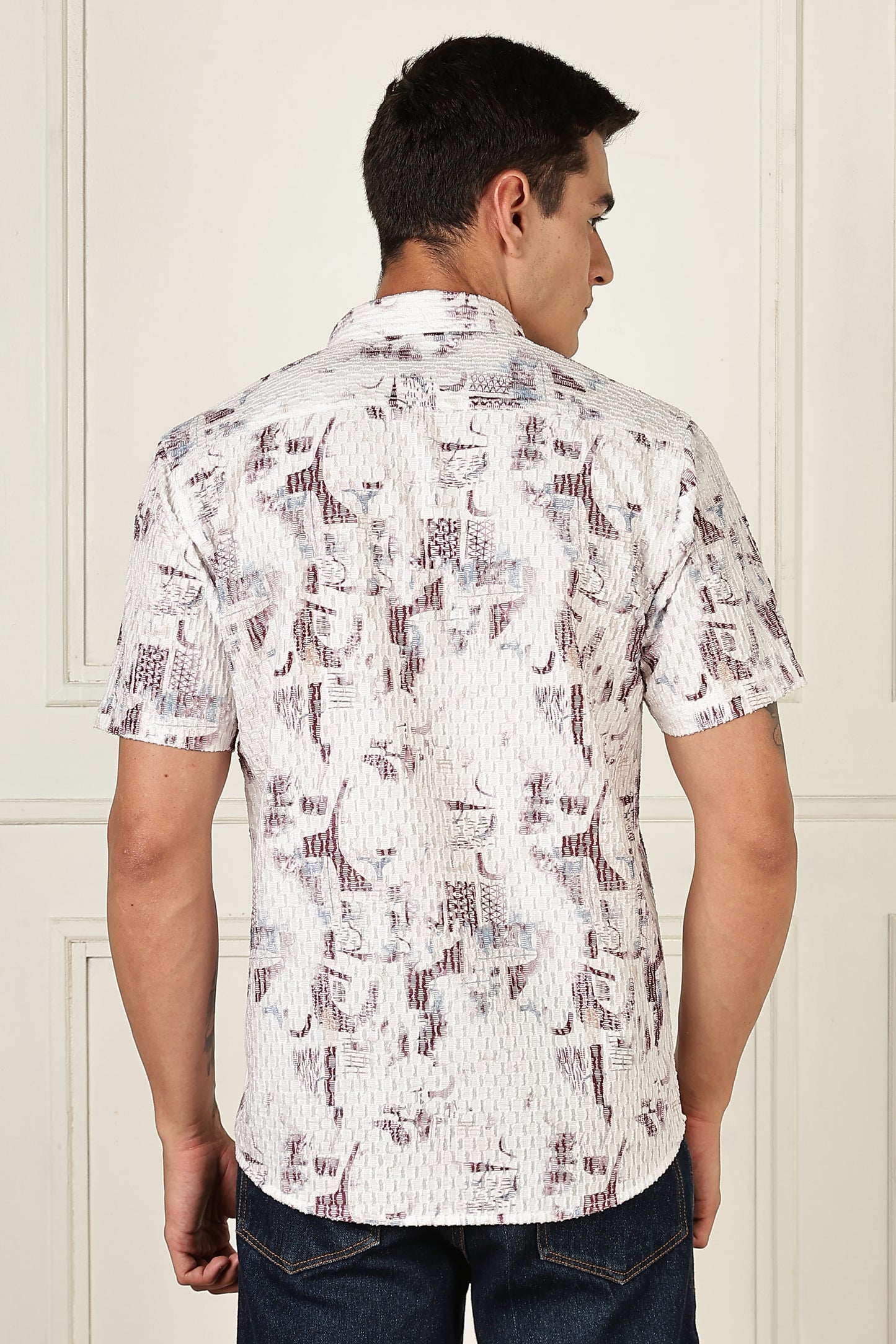Multi Color Half Sleeve Korean Linen Shirt
