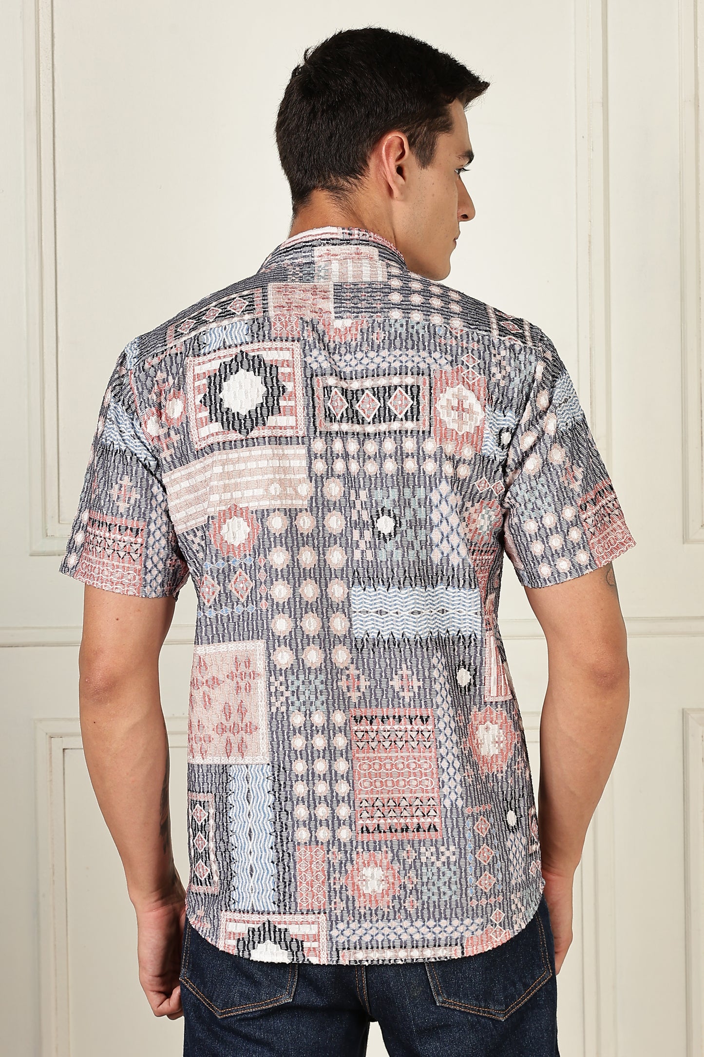 Multi Color Half Sleeve Korean Linen Shirt