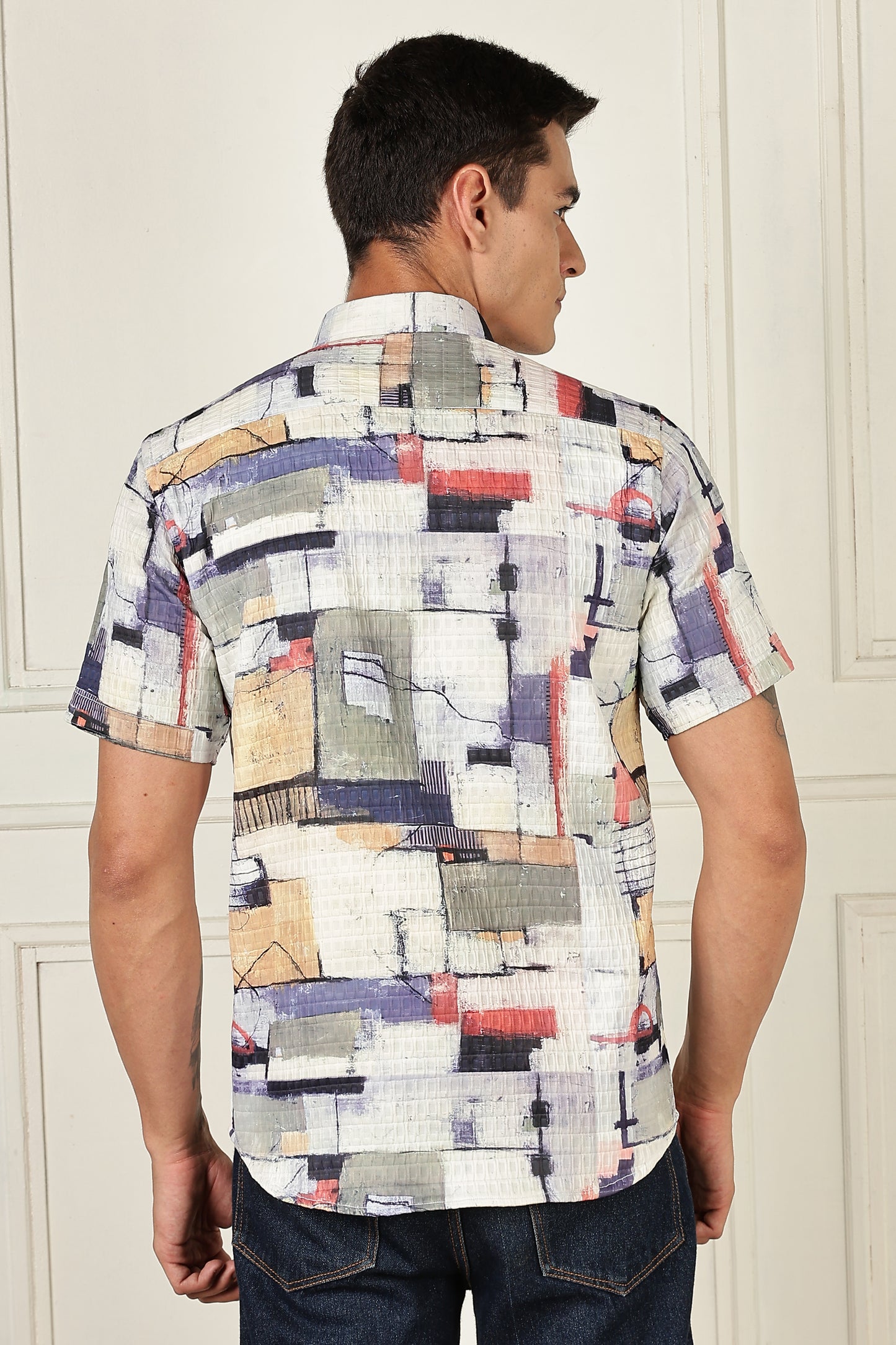 Multi Color Half Sleeve Korean Linen Shirt
