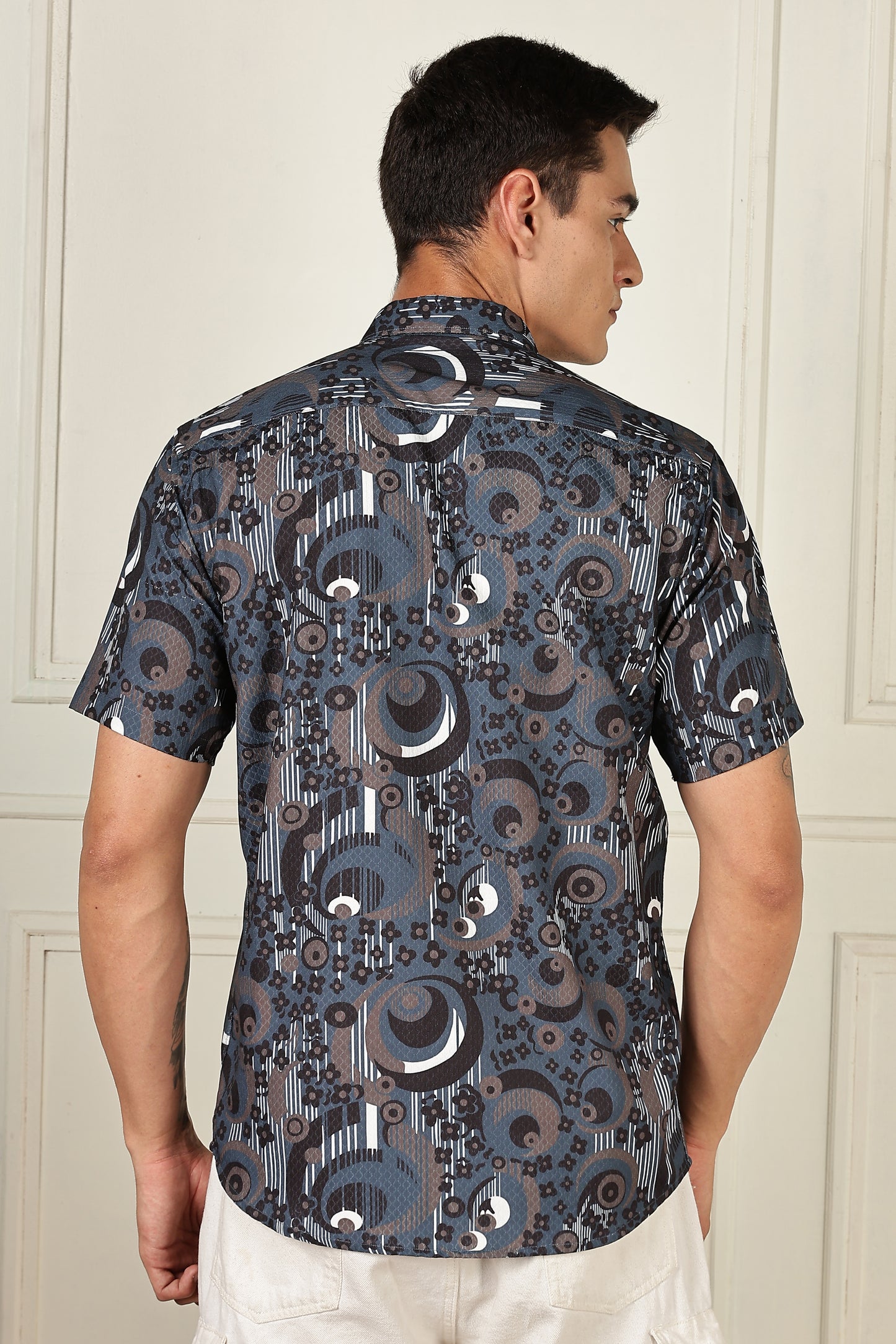 Multi Color Half Sleeve Korean Linen Shirt