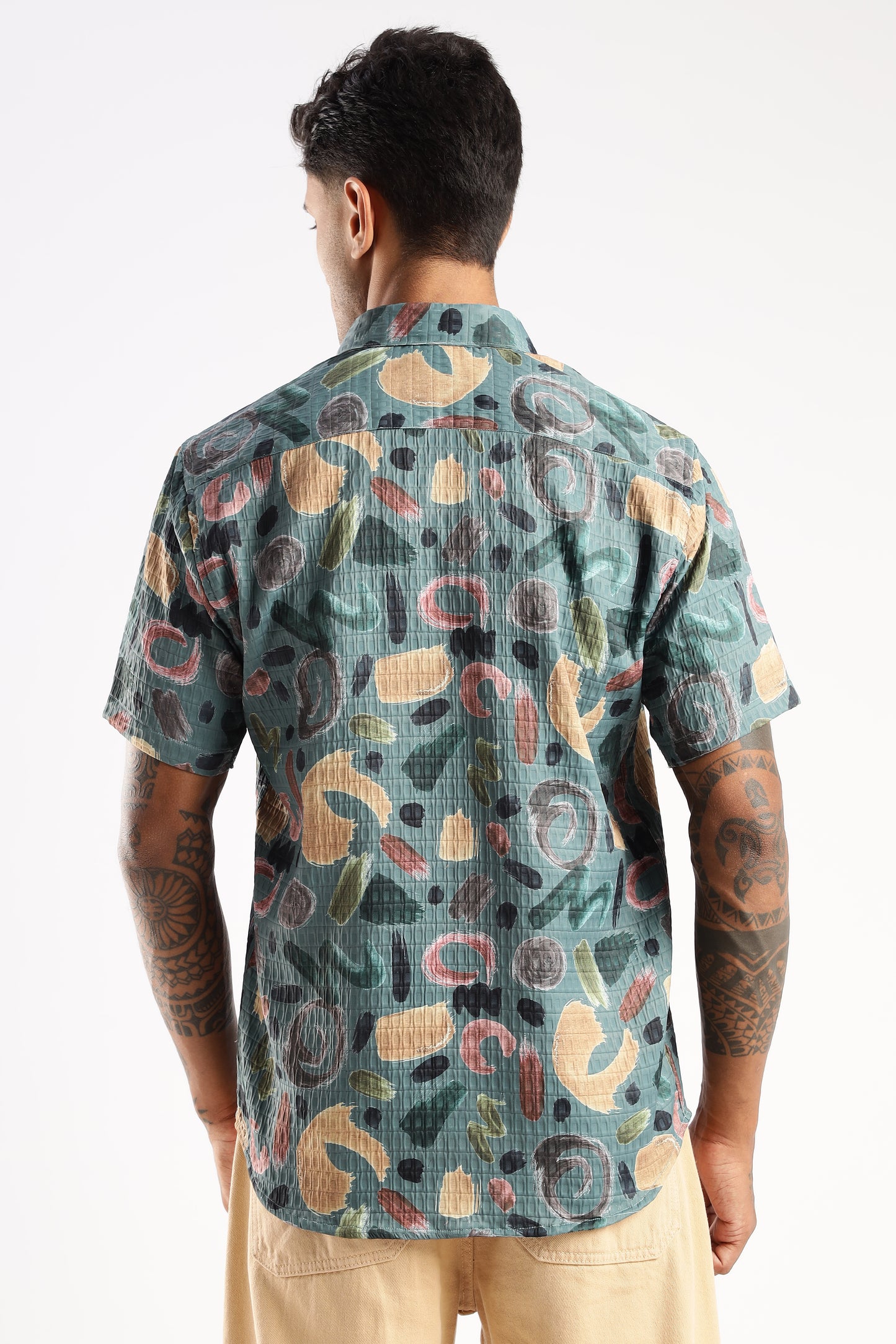 Multi Color Half Sleeve Korean Linen Shirt