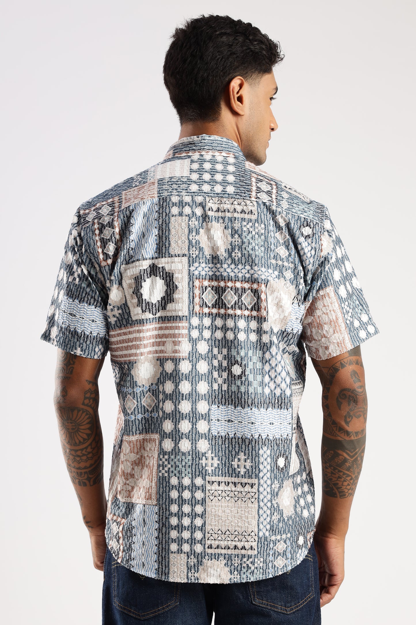 Multi Color Half Sleeve Korean Linen Shirt