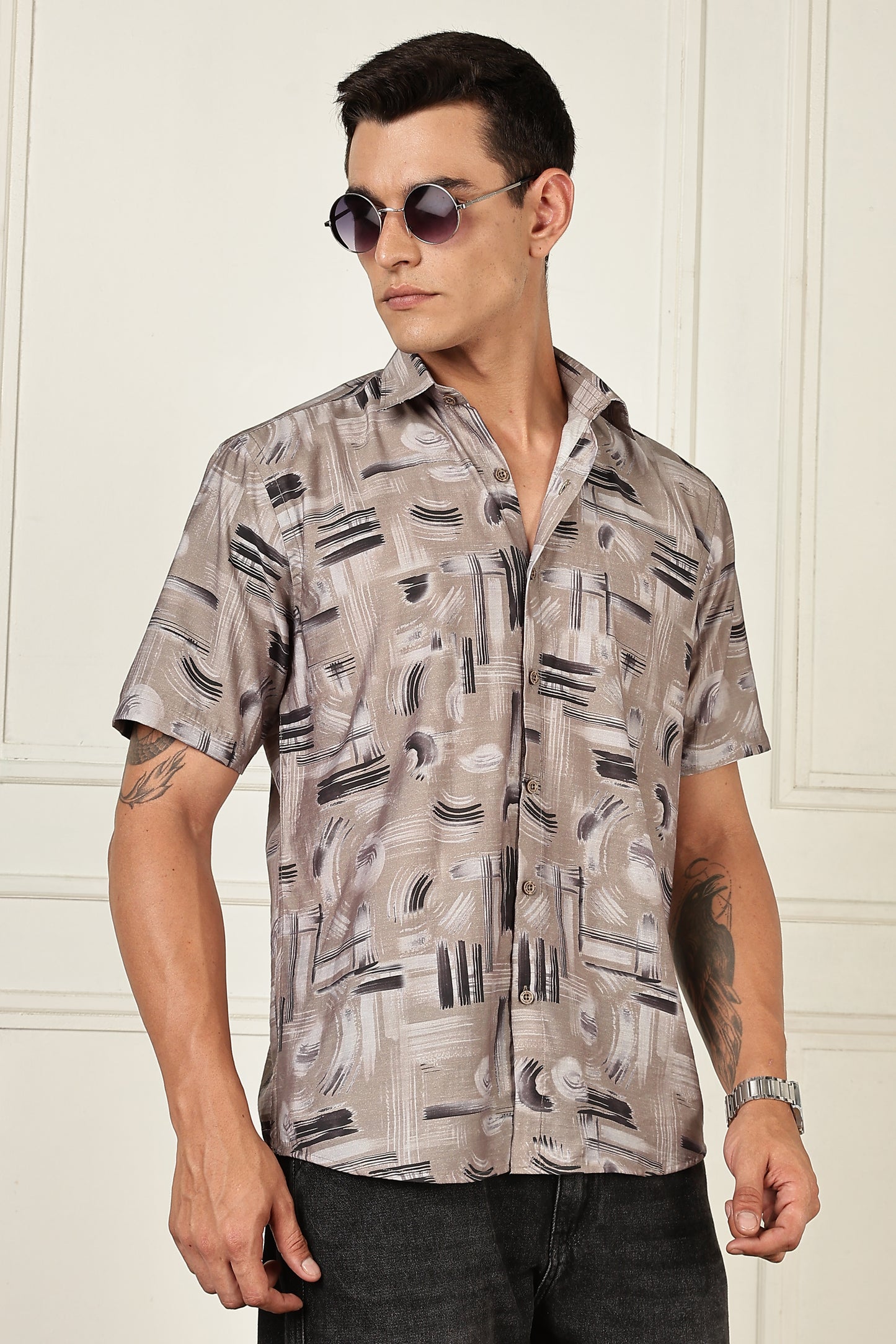 Multi Color Half Sleeve Korean Linen Shirt