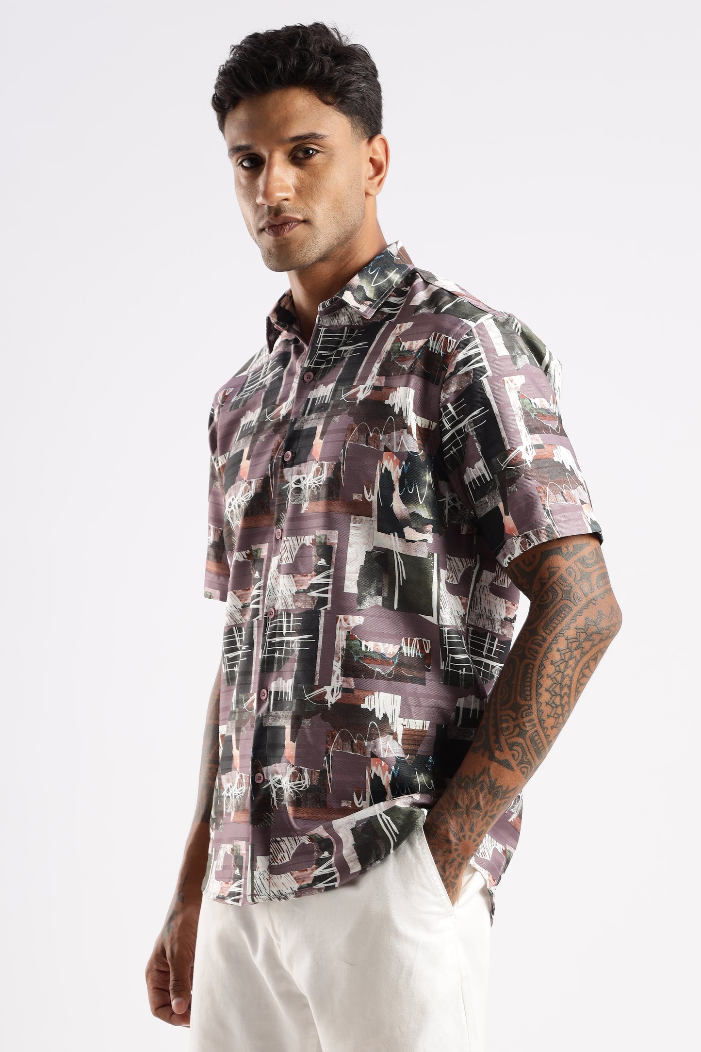 Multi Color Half Sleeve Korean Linen Shirt