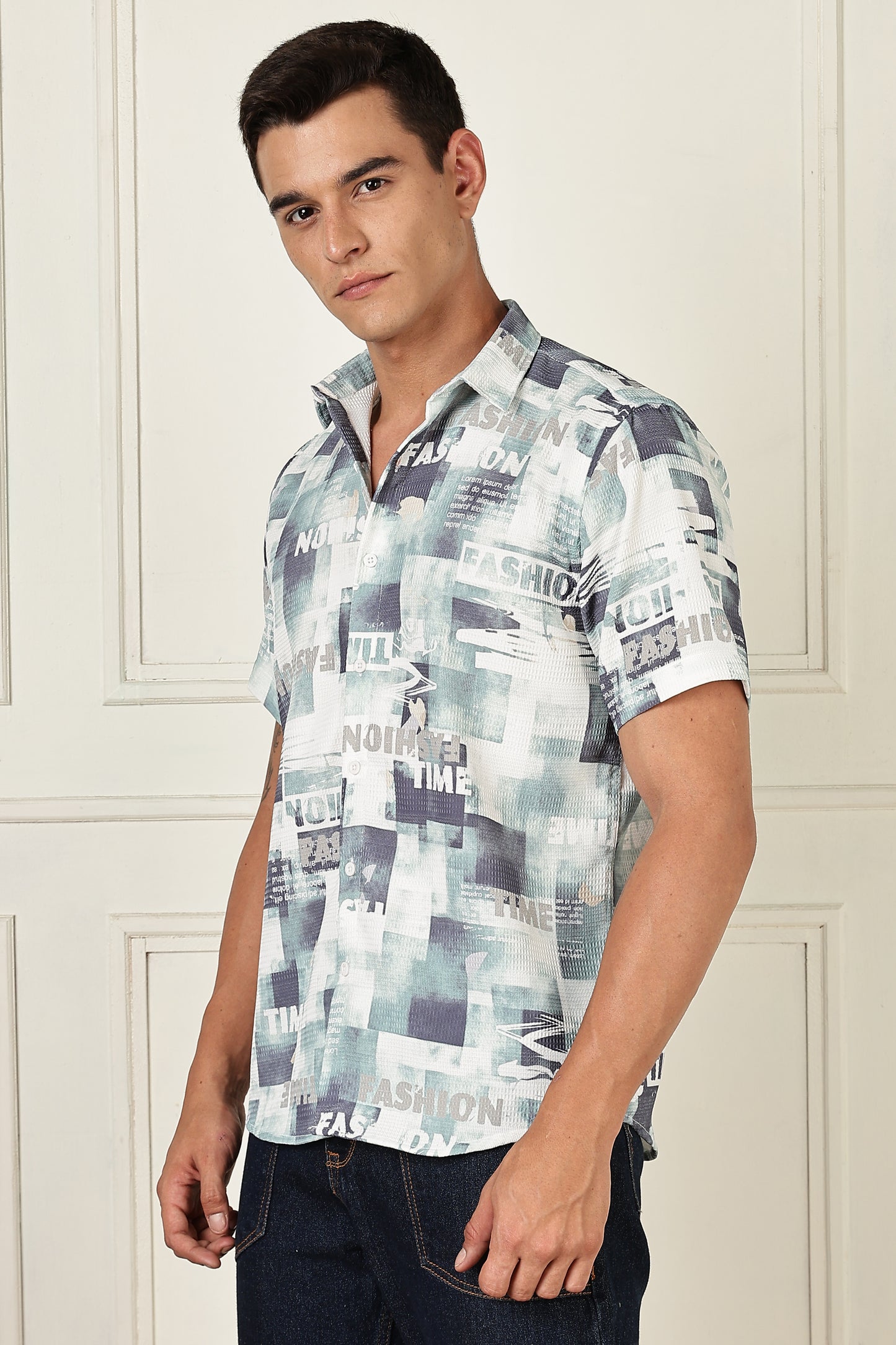 Multi Color Half Sleeve Korean Linen Shirt