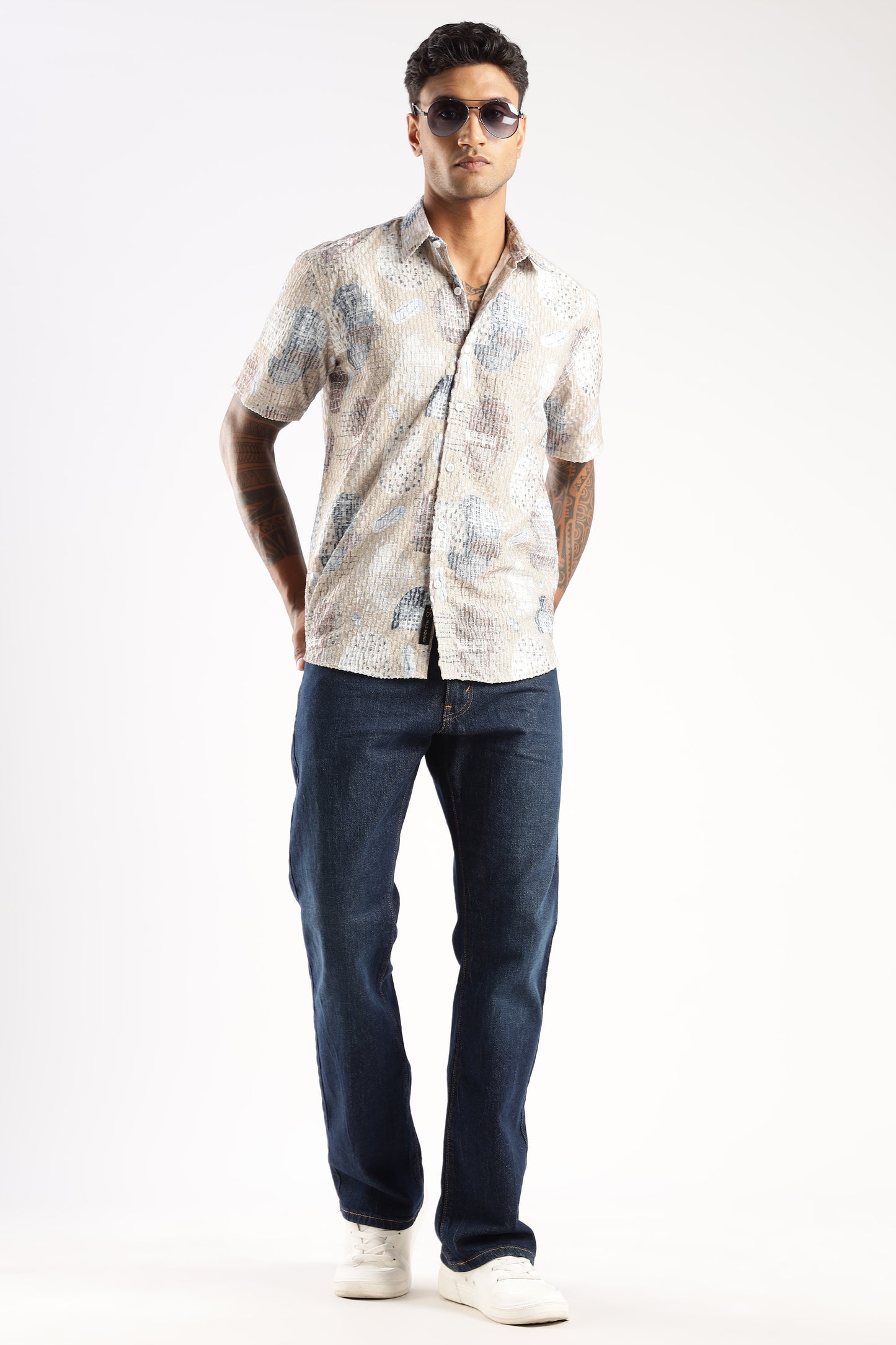 Multi Color Half Sleeve Korean Linen Shirt