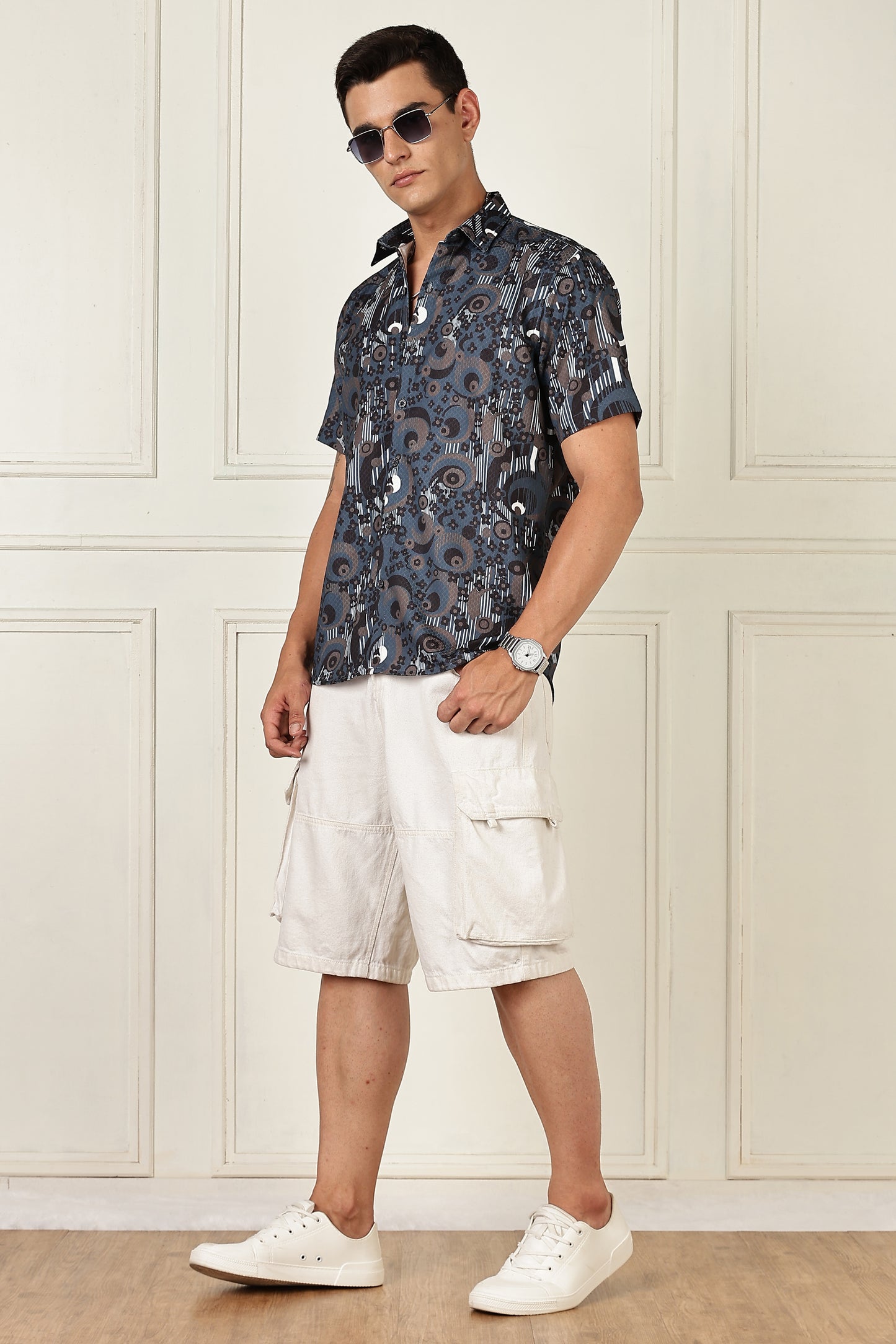 Multi Color Half Sleeve Korean Linen Shirt
