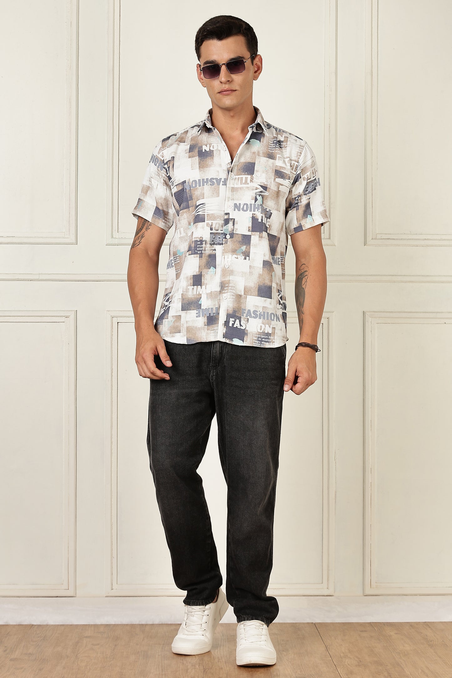 Multi Color Half Sleeve Korean Linen Shirt