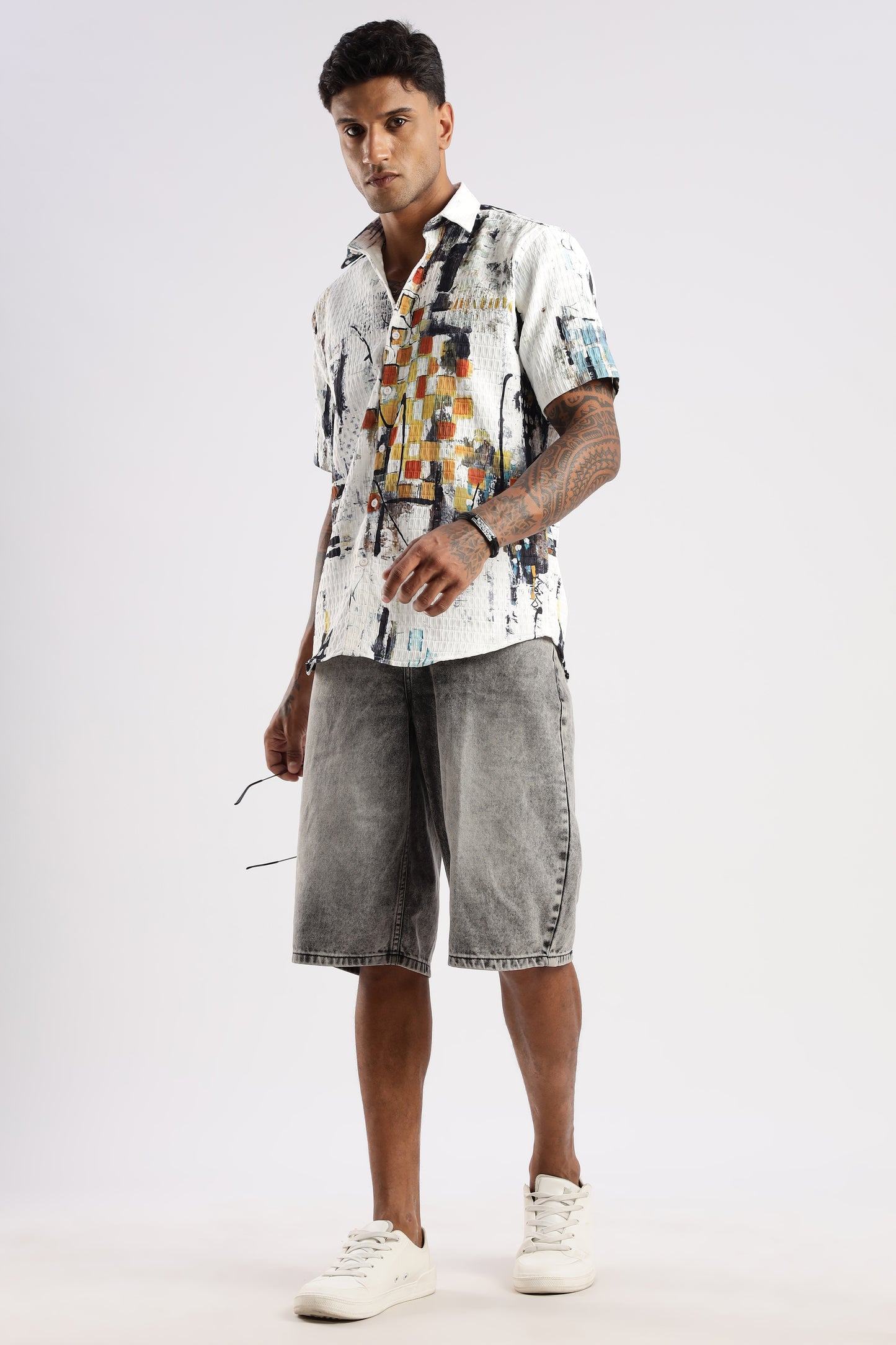 Multi Color Half Sleeve Korean Linen Shirt