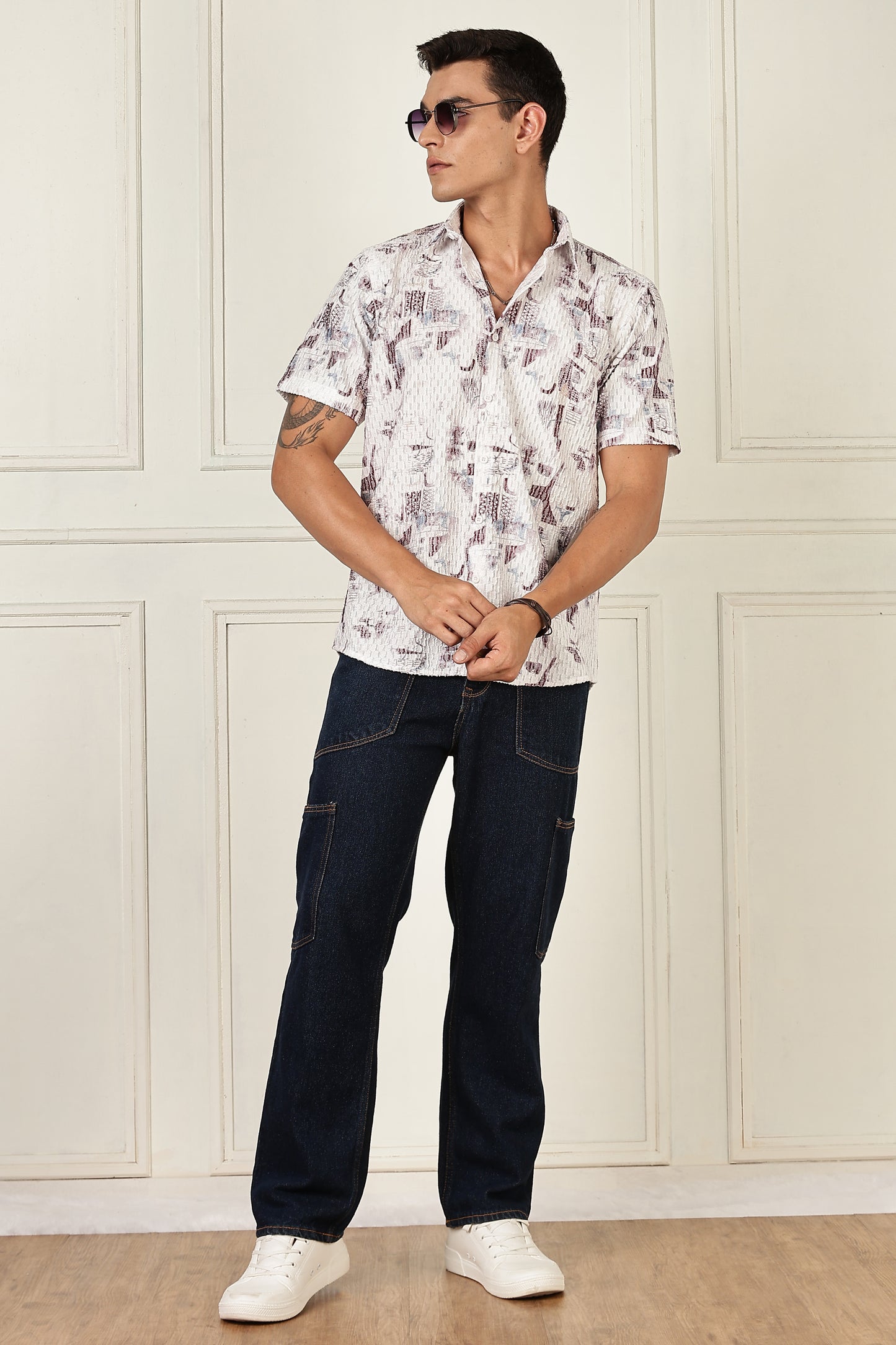 Multi Color Half Sleeve Korean Linen Shirt
