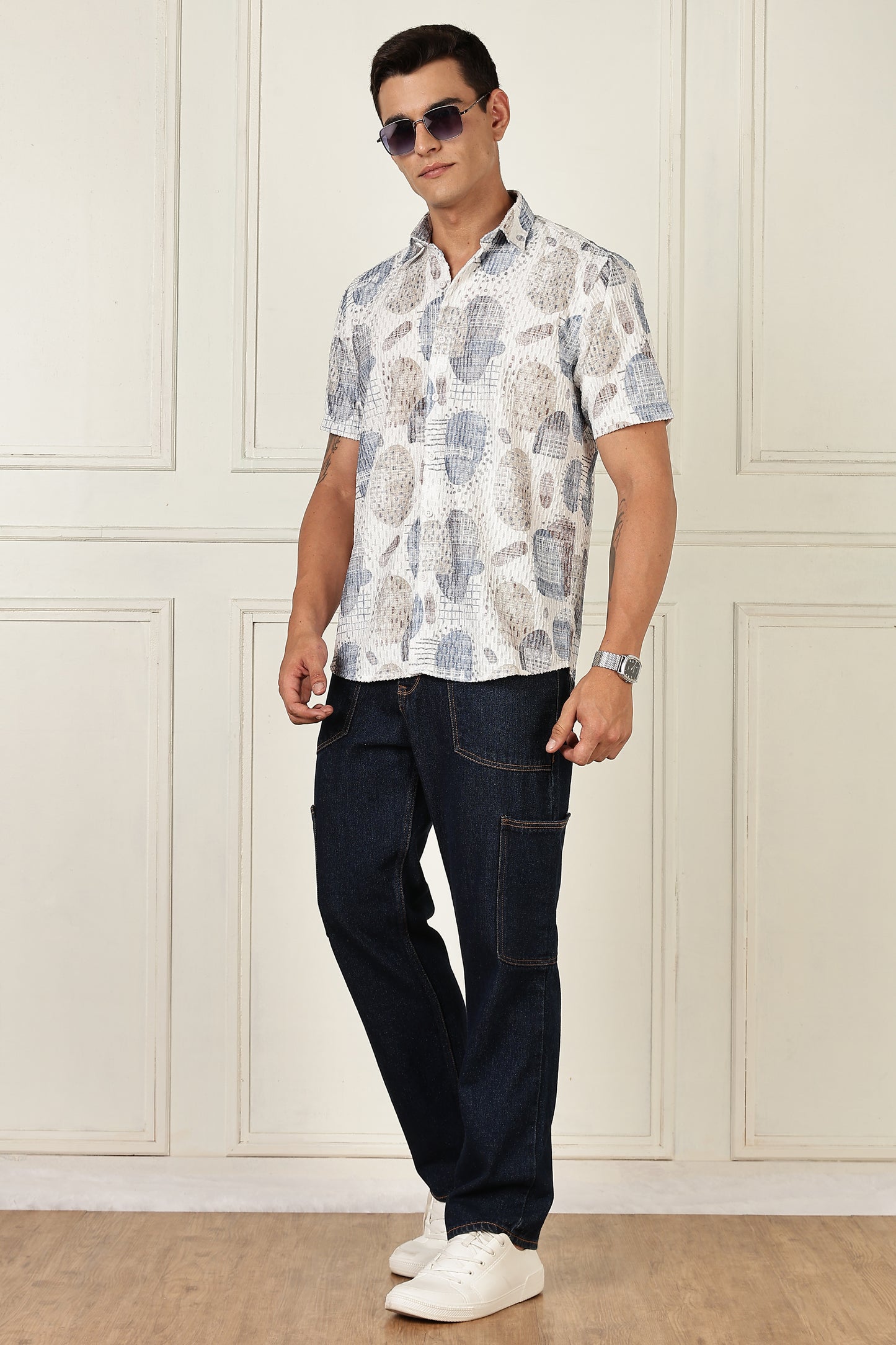 Multi Color Half Sleeve Korean Linen Shirt