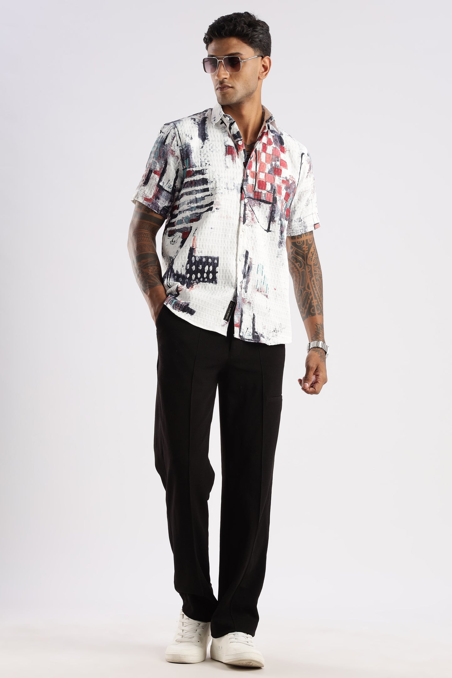 Multi Color Half Sleeve Korean Linen Shirt