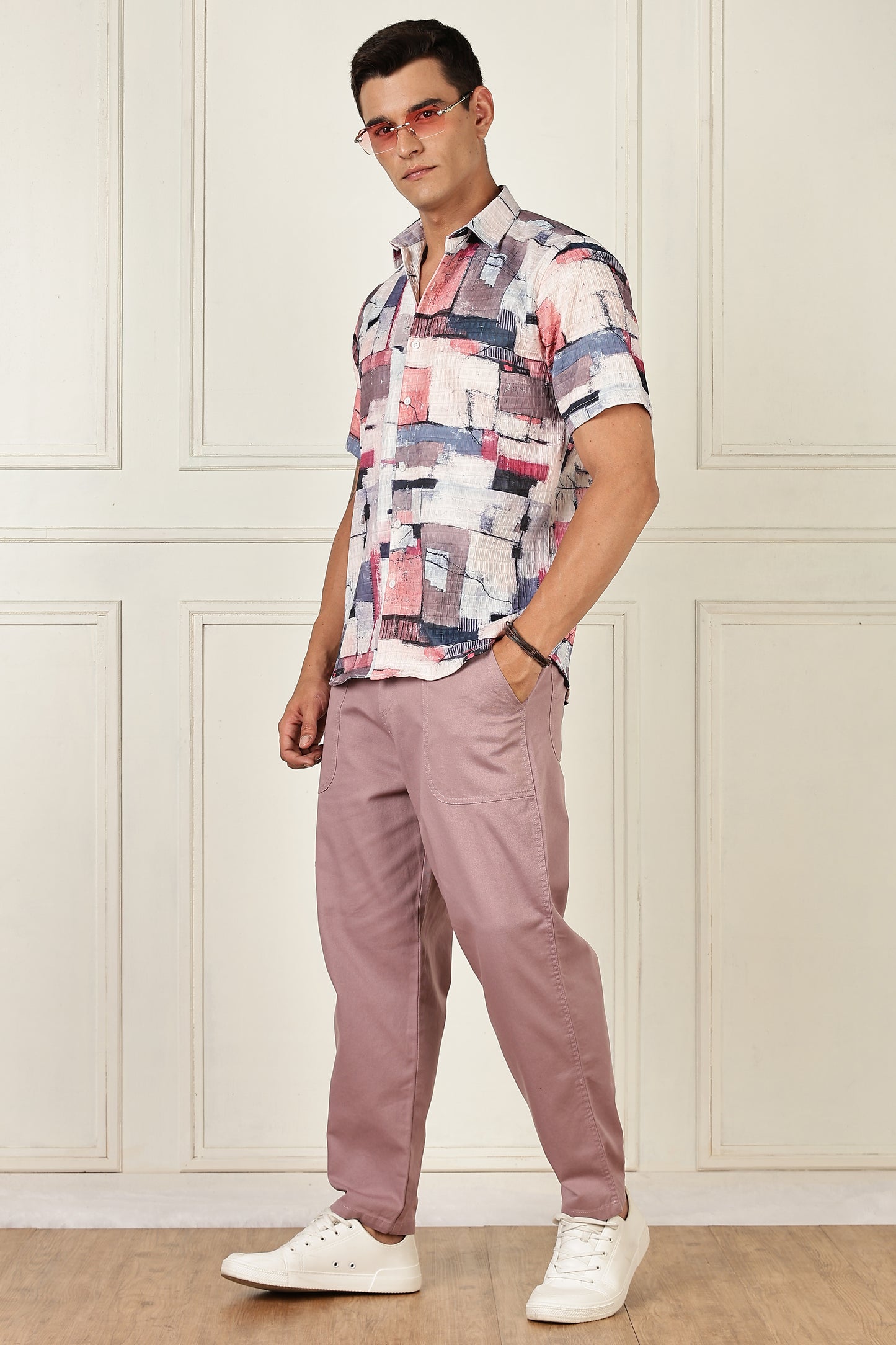 Multi Color Half Sleeve Korean Linen Shirt