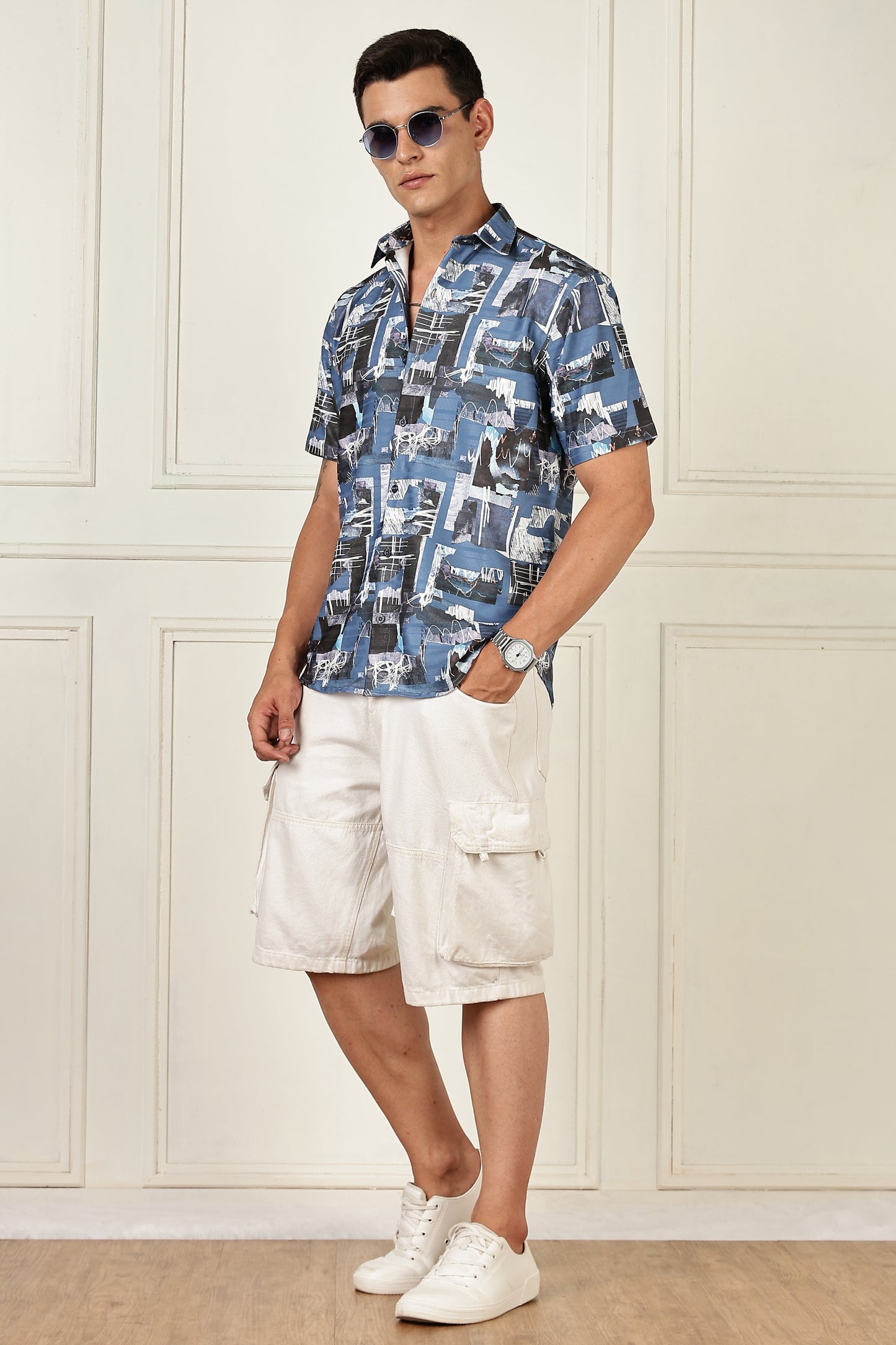 Multi Color Half Sleeve Korean Linen Shirt