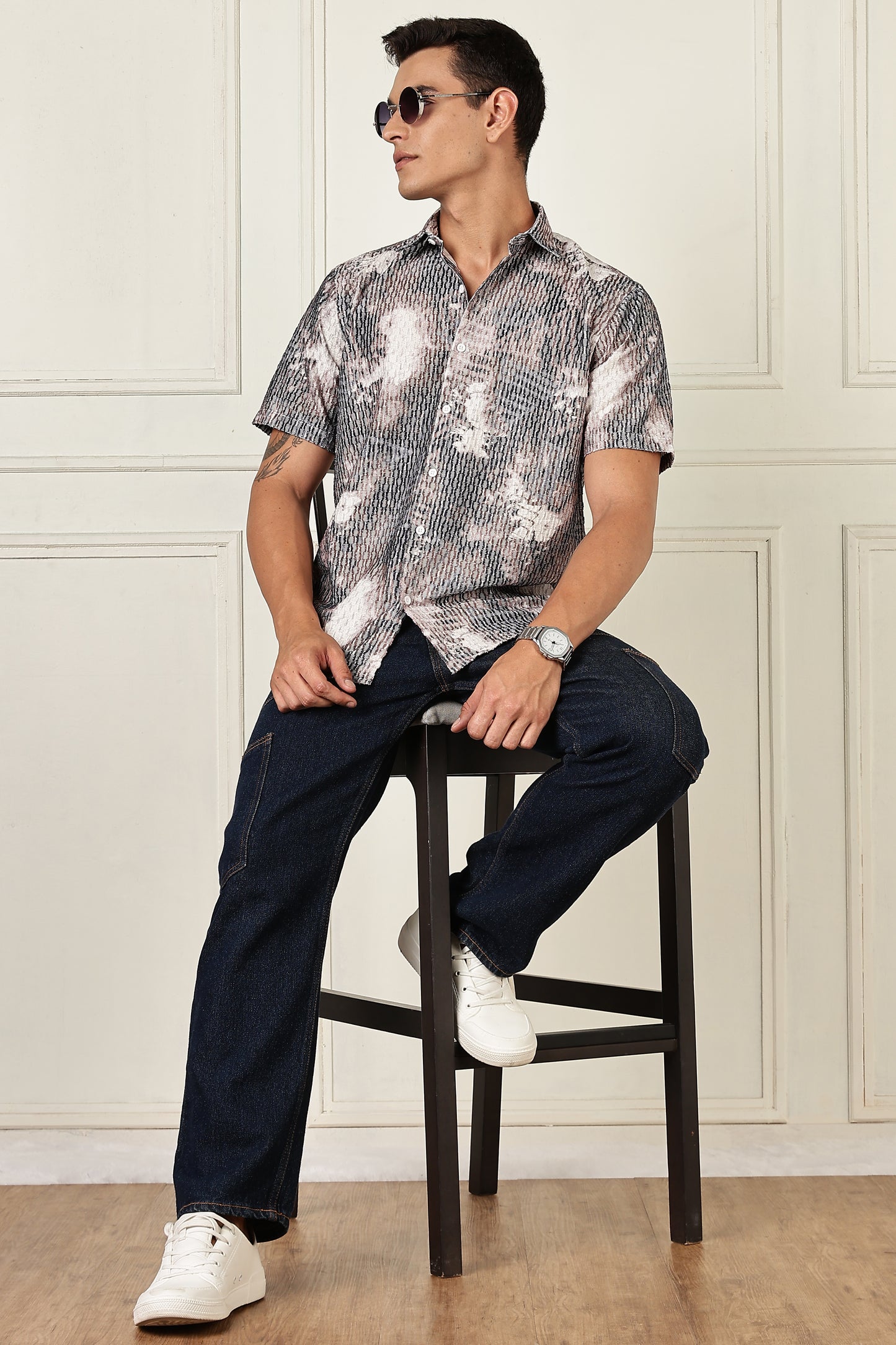 Multi Color Half Sleeve Korean Linen Shirt