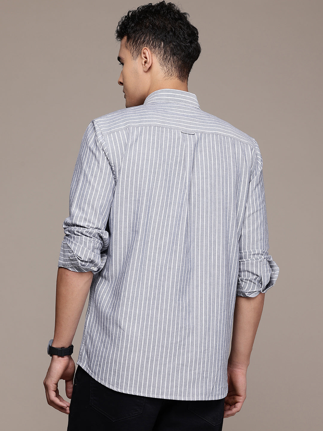 Blue Full Sleeve Chambray Cotton Shirt