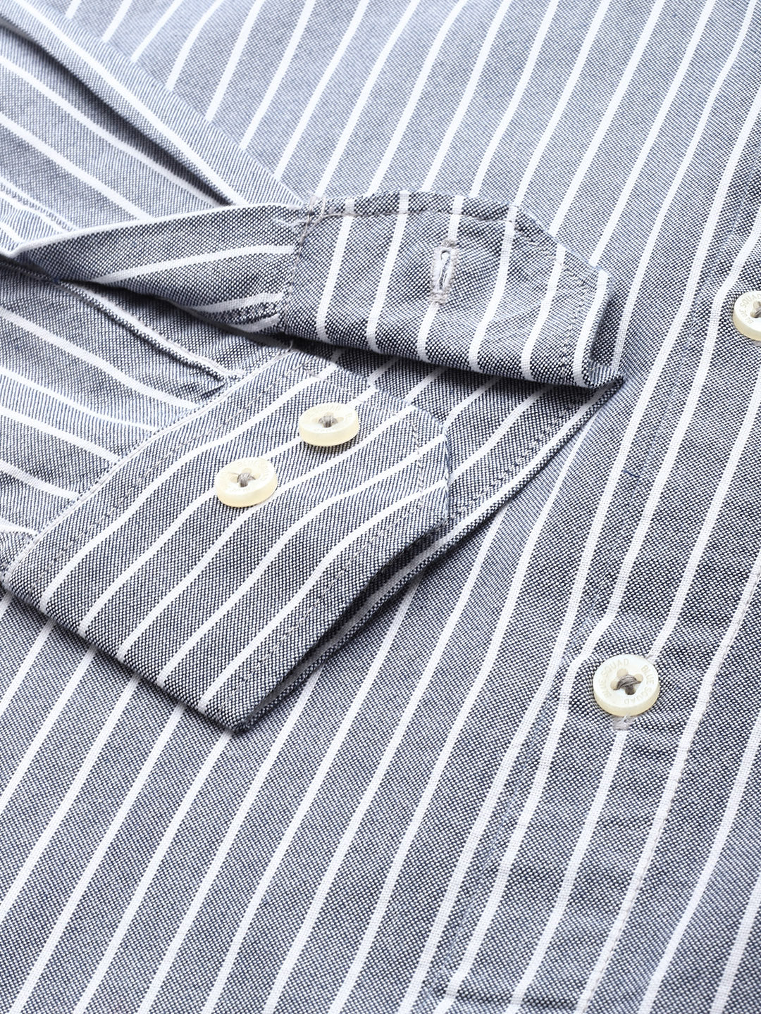 Blue Full Sleeve Chambray Cotton Shirt