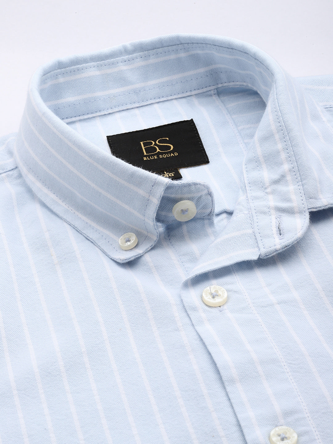 Sky Blue Full Sleeve Chambray Cotton Shirt