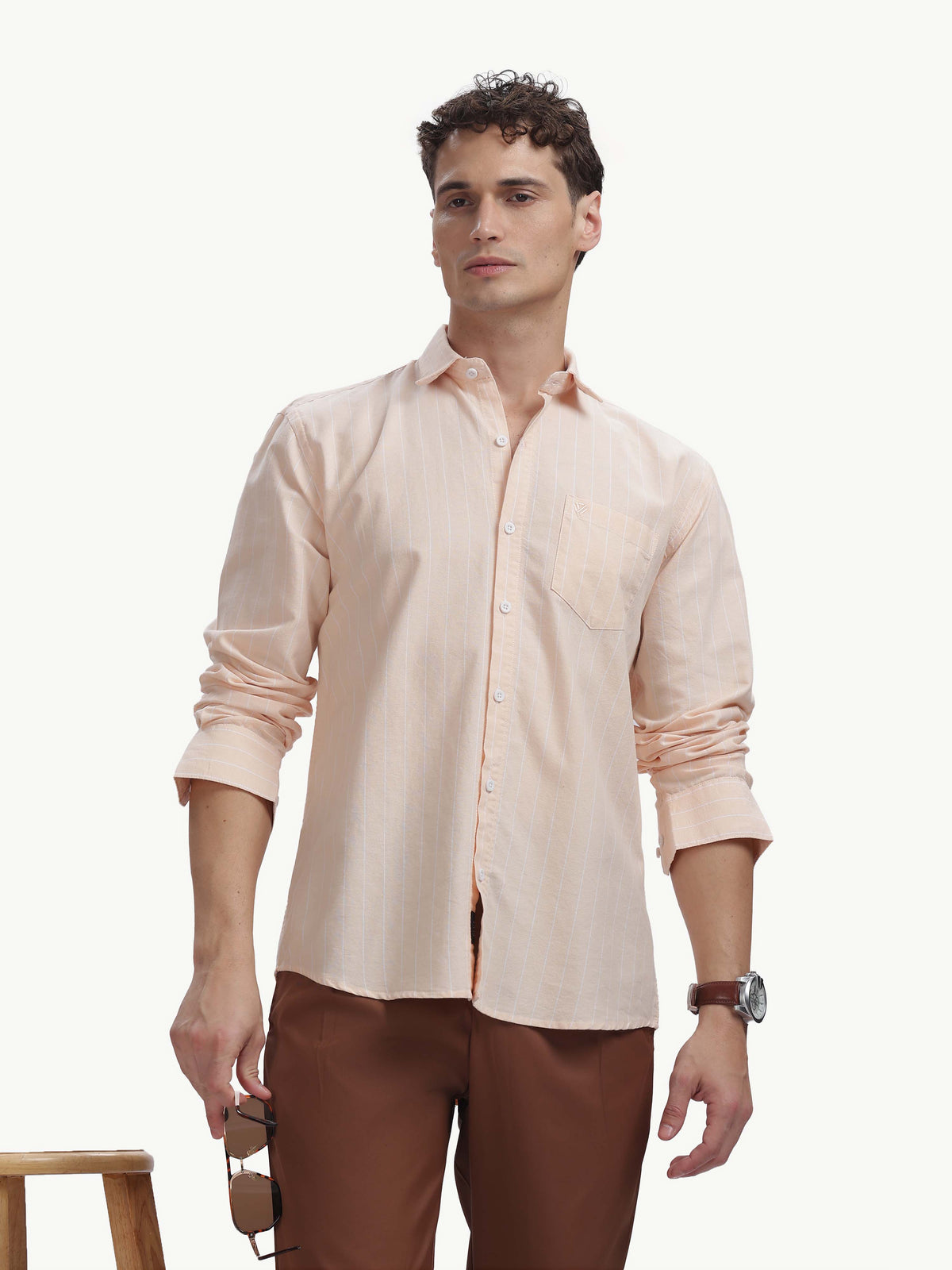 Multi Color Full Sleeve Oxford Cotton Shirt