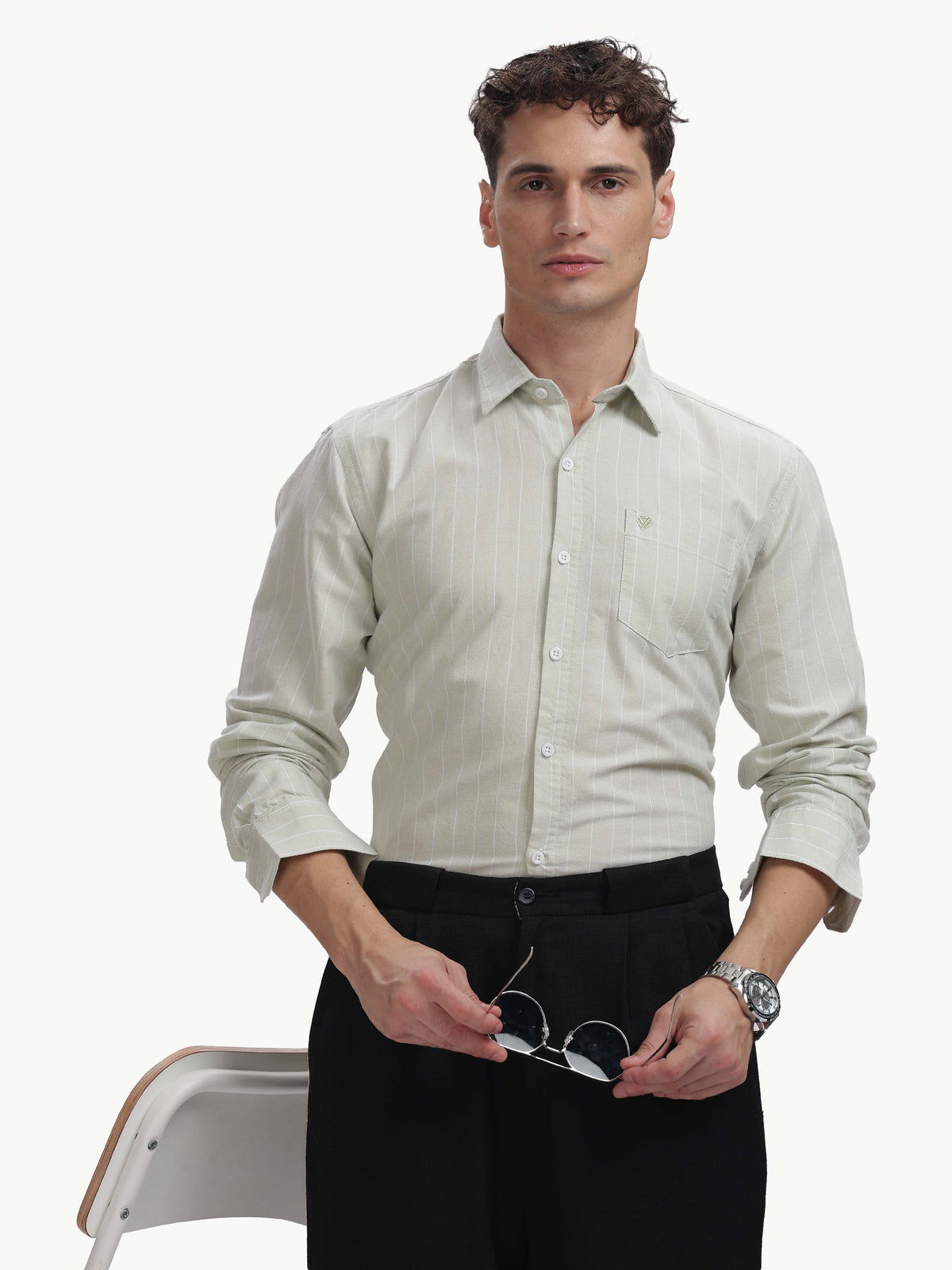 Multi Color Full Sleeve Oxford Cotton Shirt