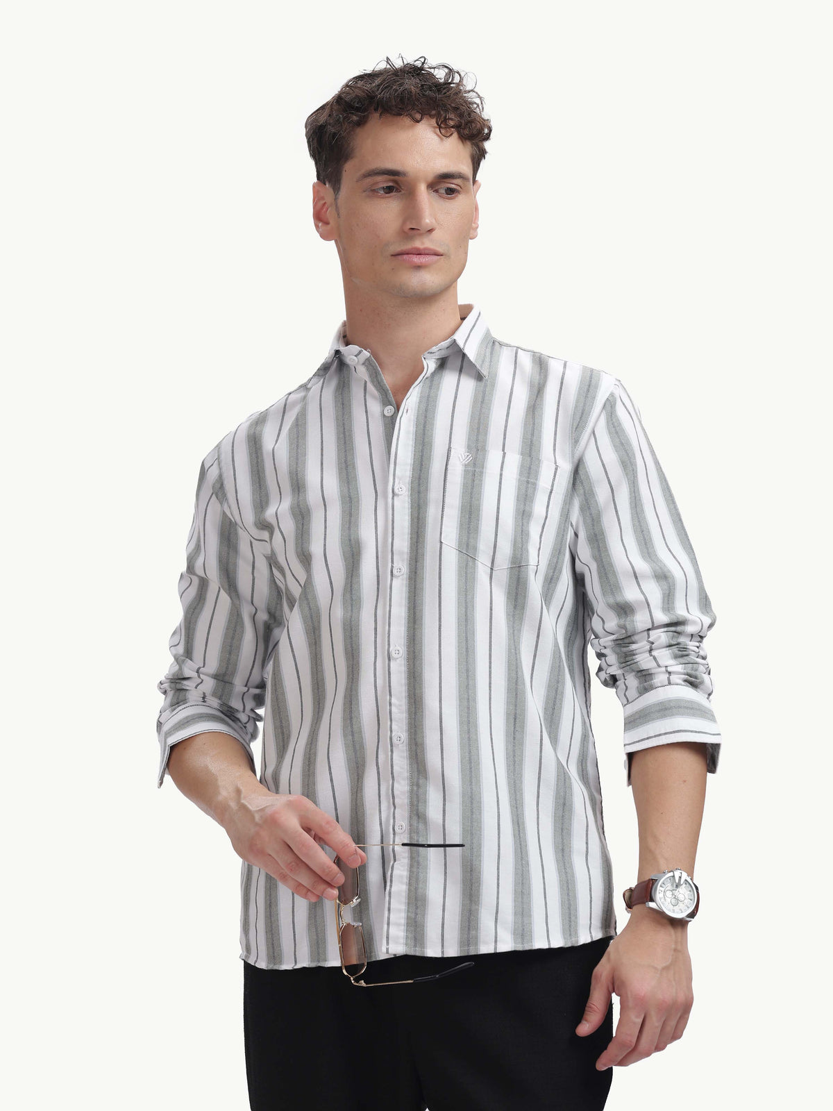 Multi Color Full Sleeve Oxford Cotton Shirt