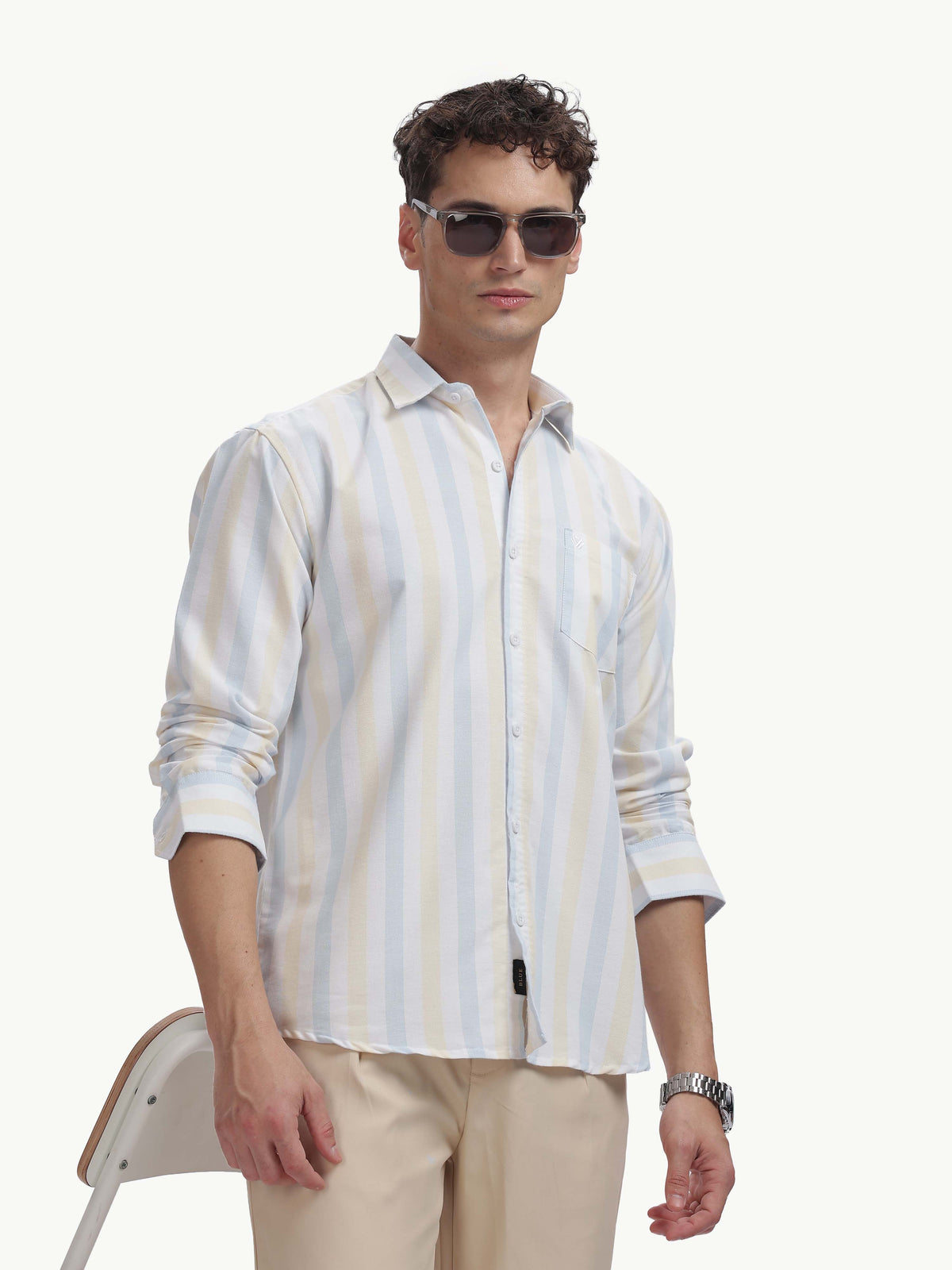 Multi Color Full Sleeve Oxford Cotton Shirt