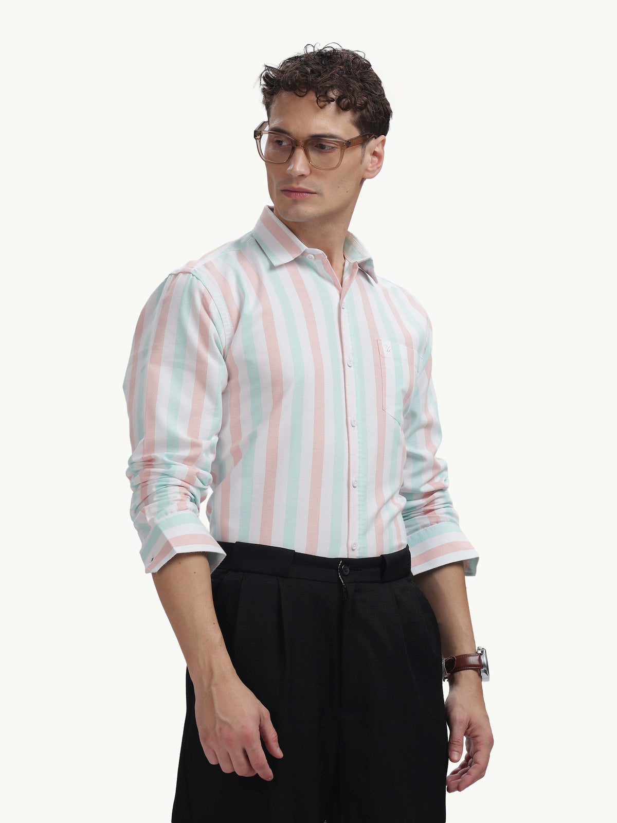 Multi Color Full Sleeve Oxford Cotton Shirt