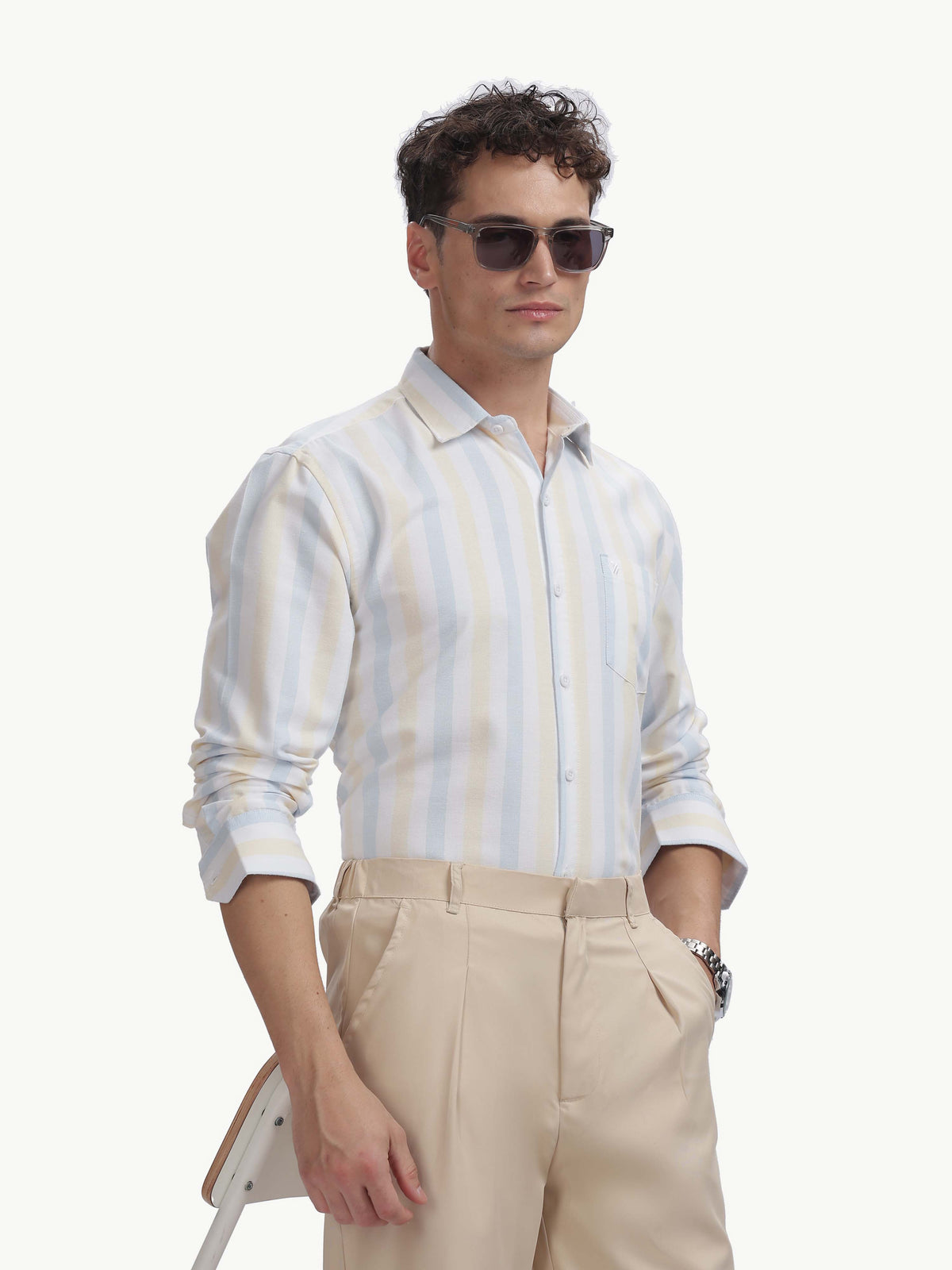Multi Color Full Sleeve Oxford Cotton Shirt