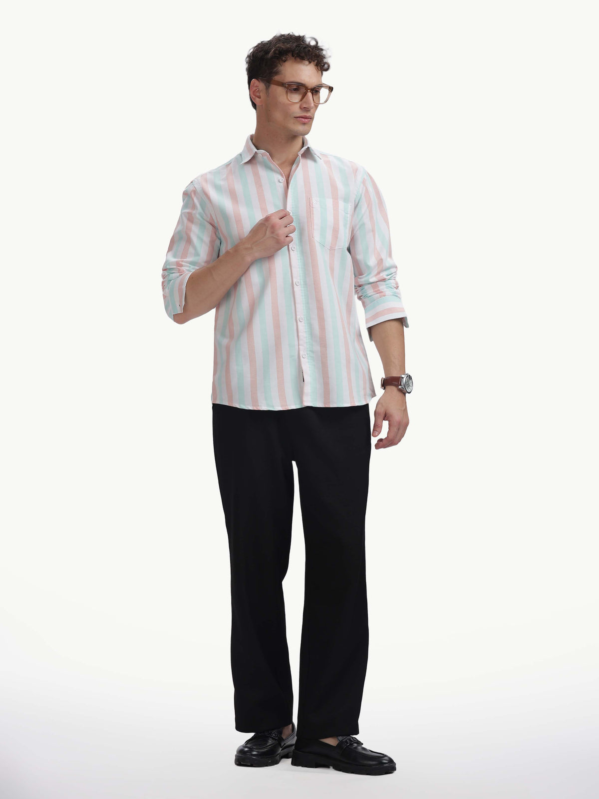 Multi Color Full Sleeve Oxford Cotton Shirt