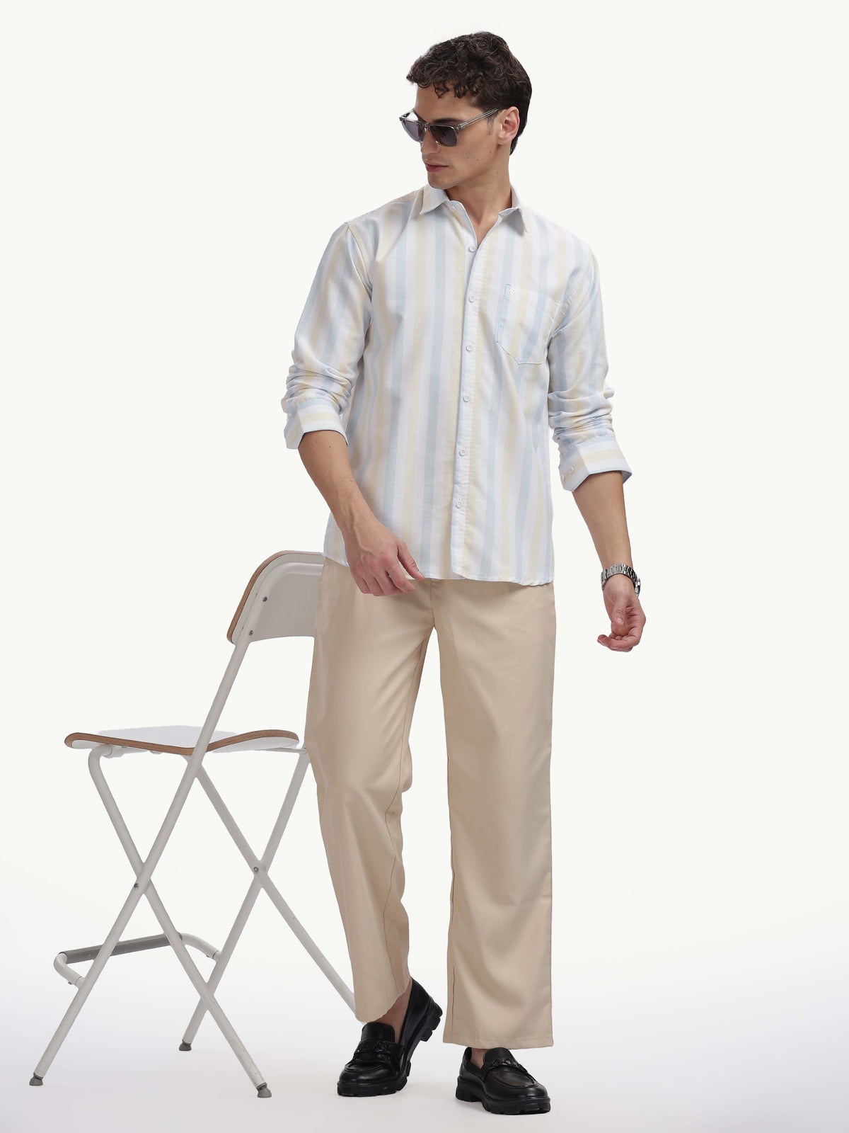 Multi Color Full Sleeve Oxford Cotton Shirt