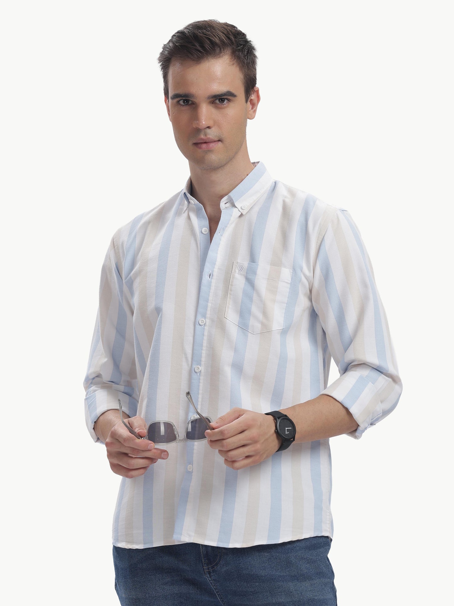Multi Color Full Sleeve Oxford Cotton Shirt