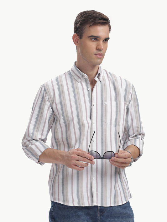 Multi Color Full Sleeve Oxford Cotton Shirt