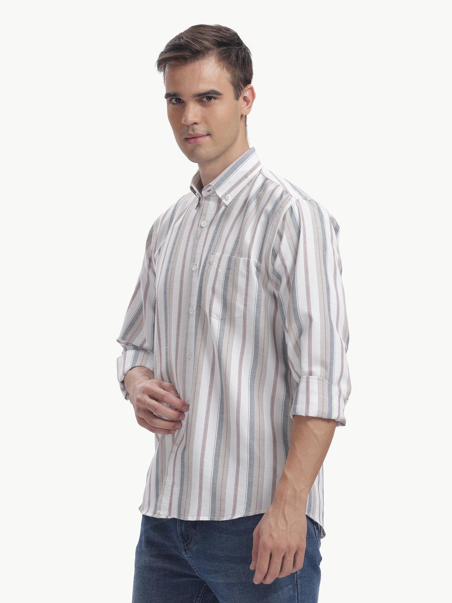 Multi Color Full Sleeve Oxford Cotton Shirt