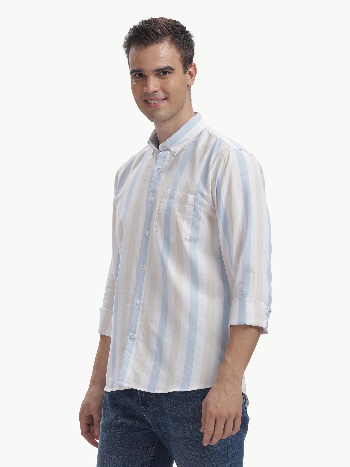 Multi Color Full Sleeve Oxford Cotton Shirt