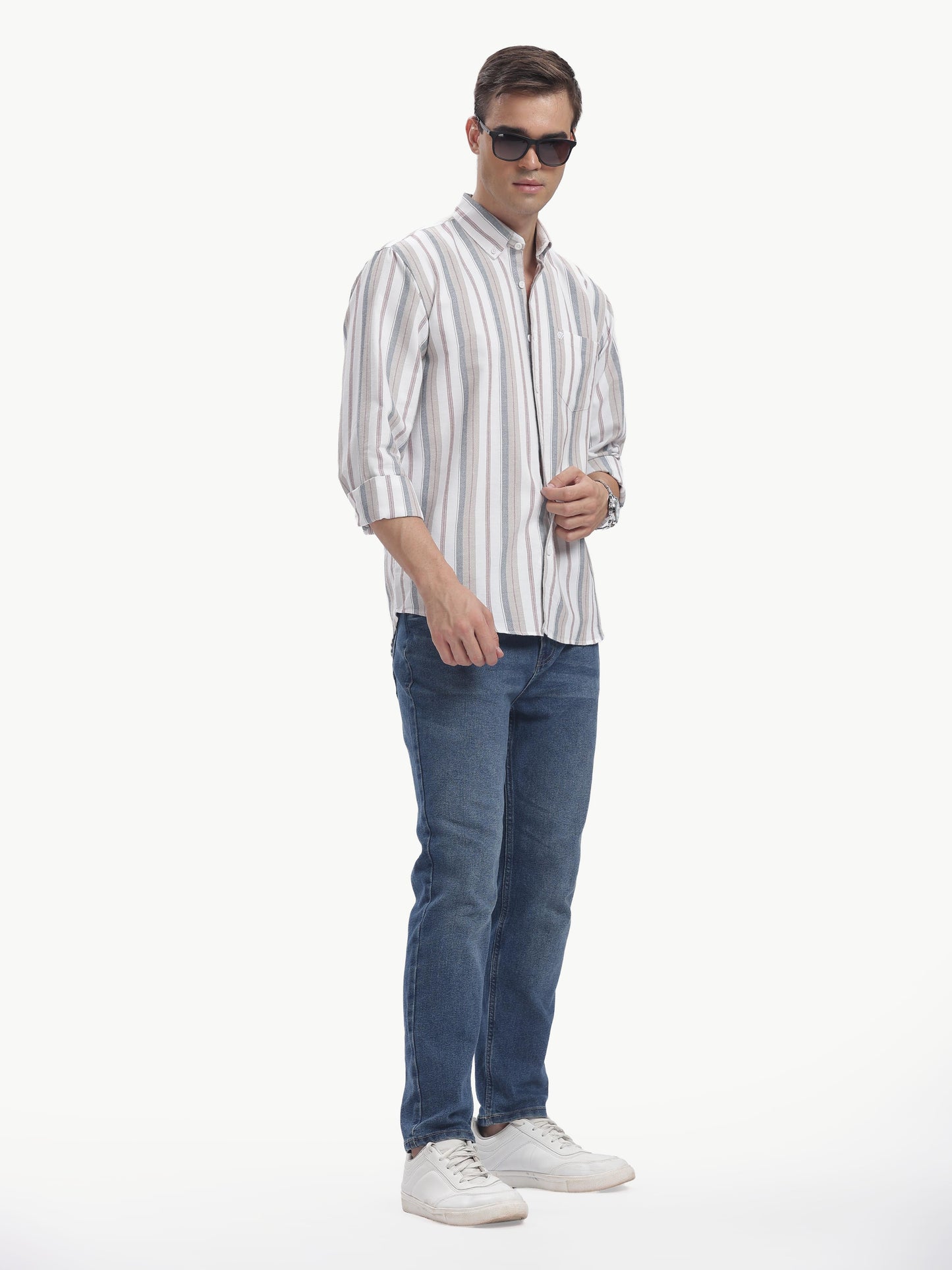 Multi Color Full Sleeve Oxford Cotton Shirt