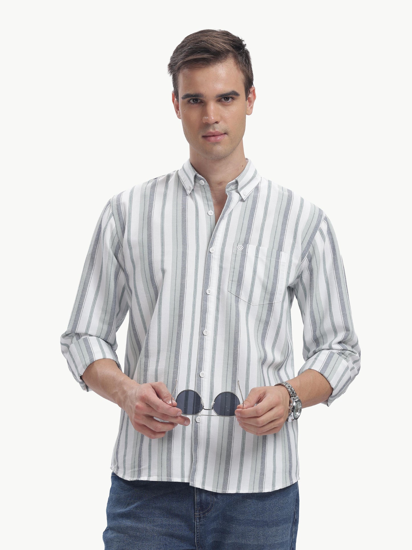 Multi Color Full Sleeve Oxford Cotton Shirt