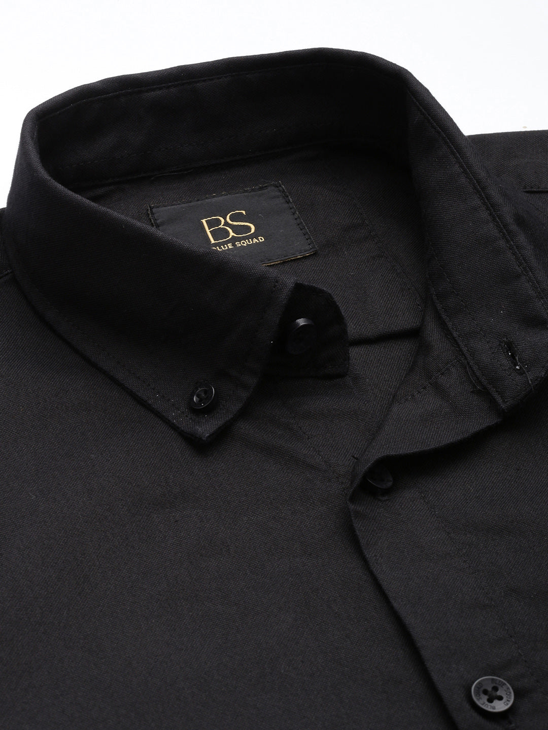 Black Full Sleeve Oxford Cotton Shirt