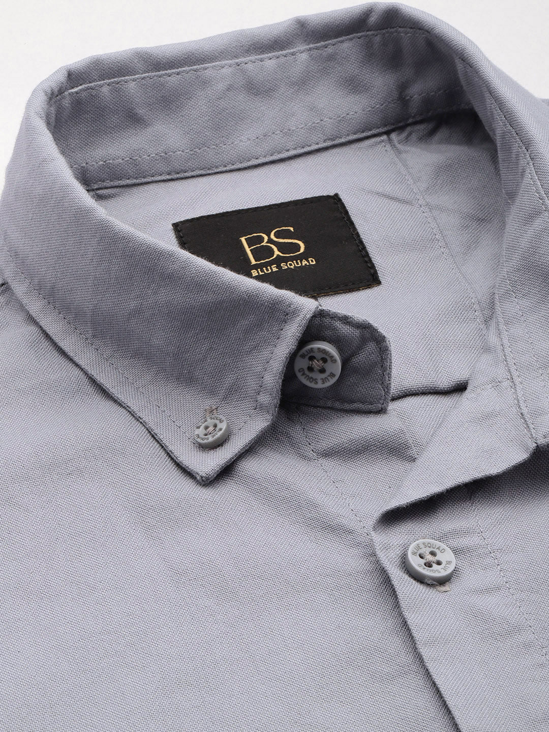 Bluish Grey Full Sleeve Oxford Cotton Shirt