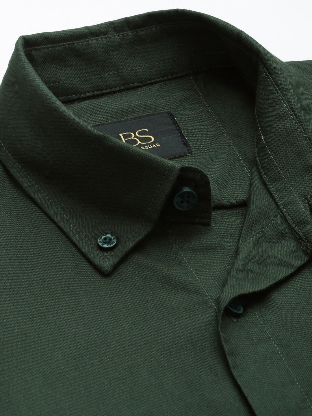 Bottle Green Full Sleeve Oxford Cotton Shirt