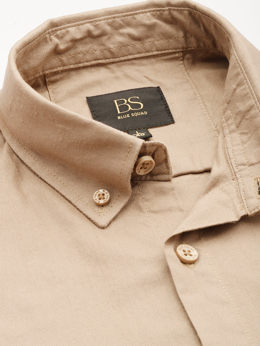 Brown Full Sleeve Oxford Cotton Shirt