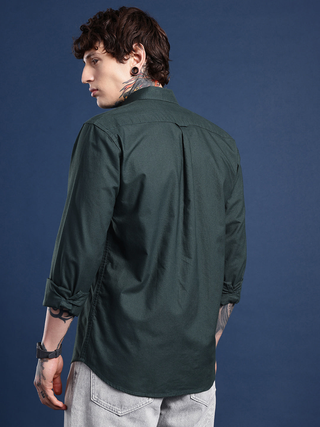 Emerald Full Sleeve Oxford Cotton Shirt