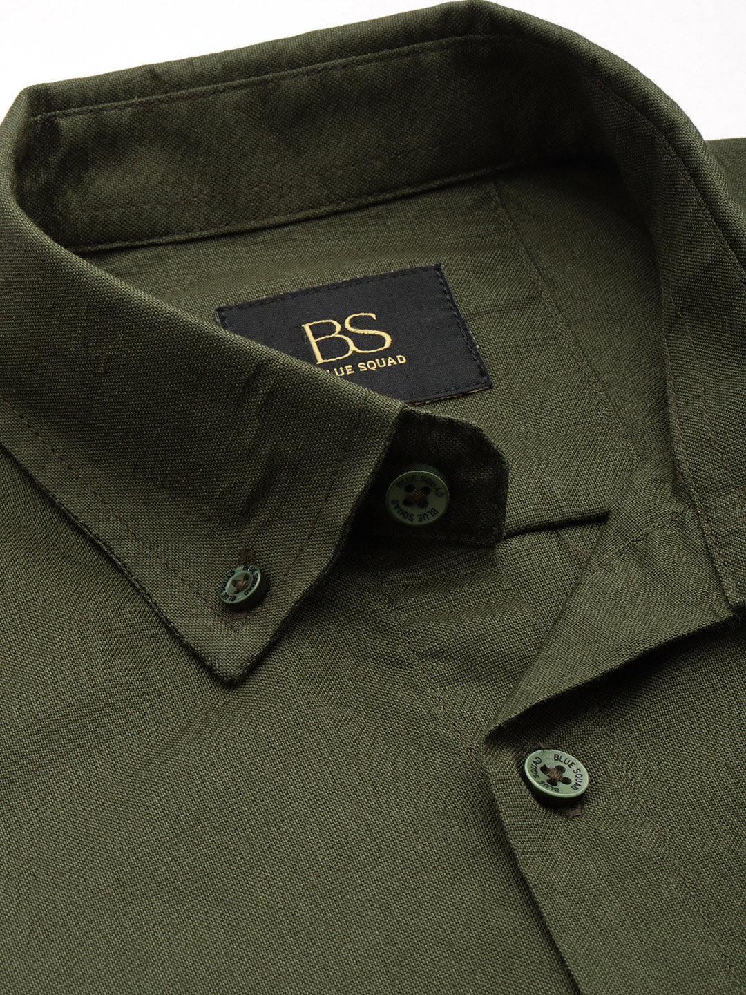 Green Full Sleeve Oxford Cotton Shirt
