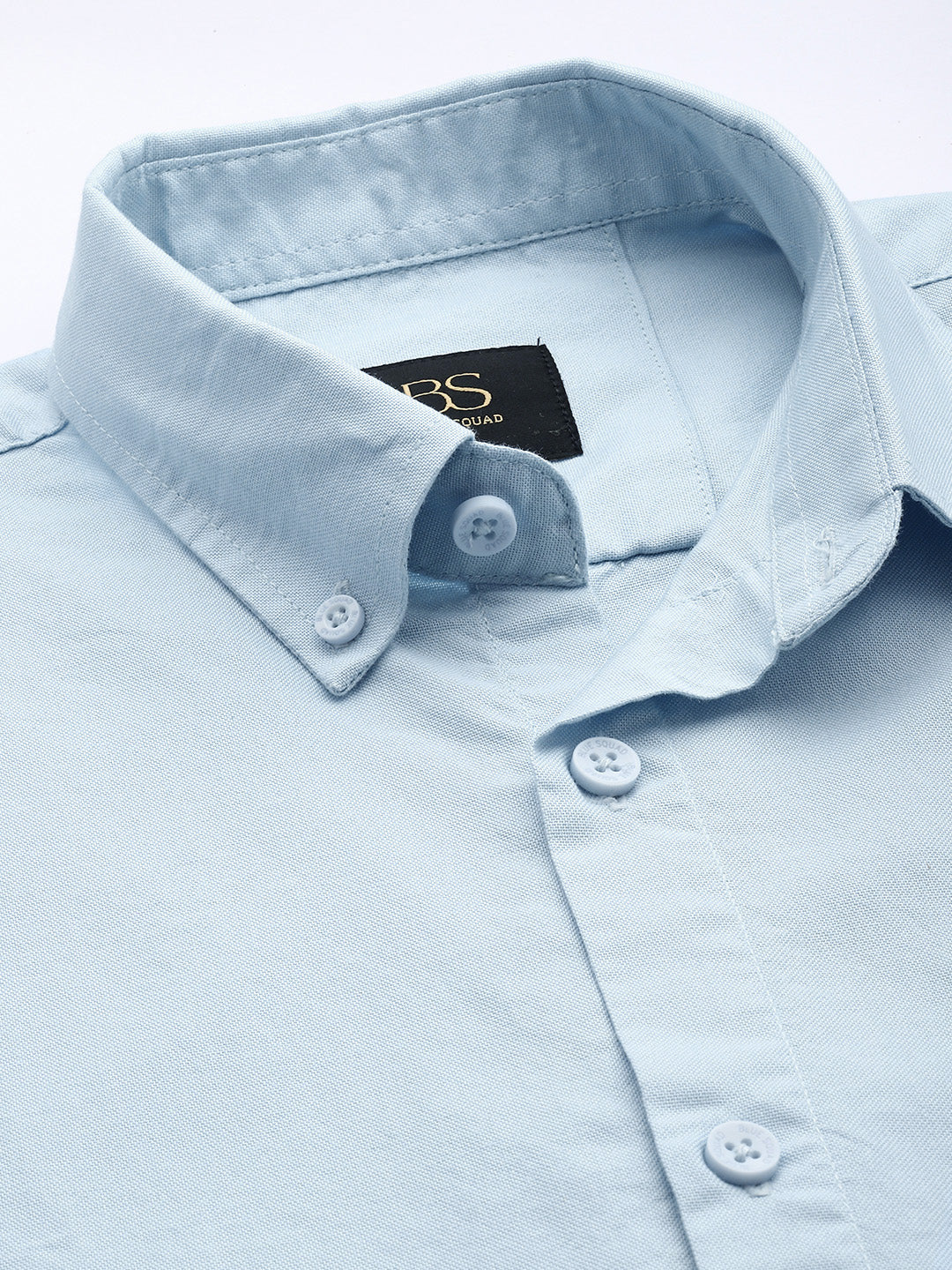 Light Blue Full Sleeve Oxford Cotton Shirt